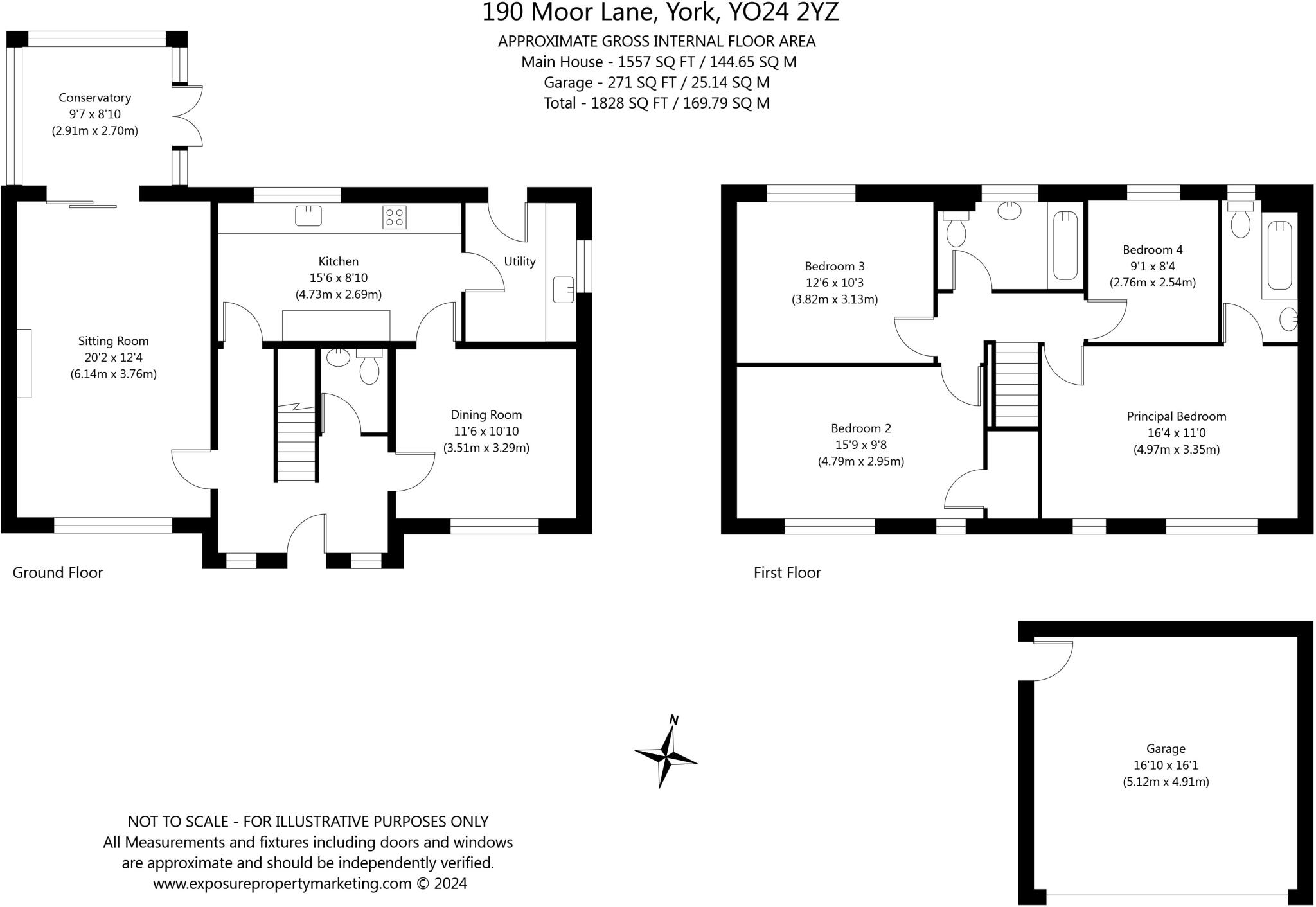190, Moor Lane, York, North Yorkshire, YO24 floorplan