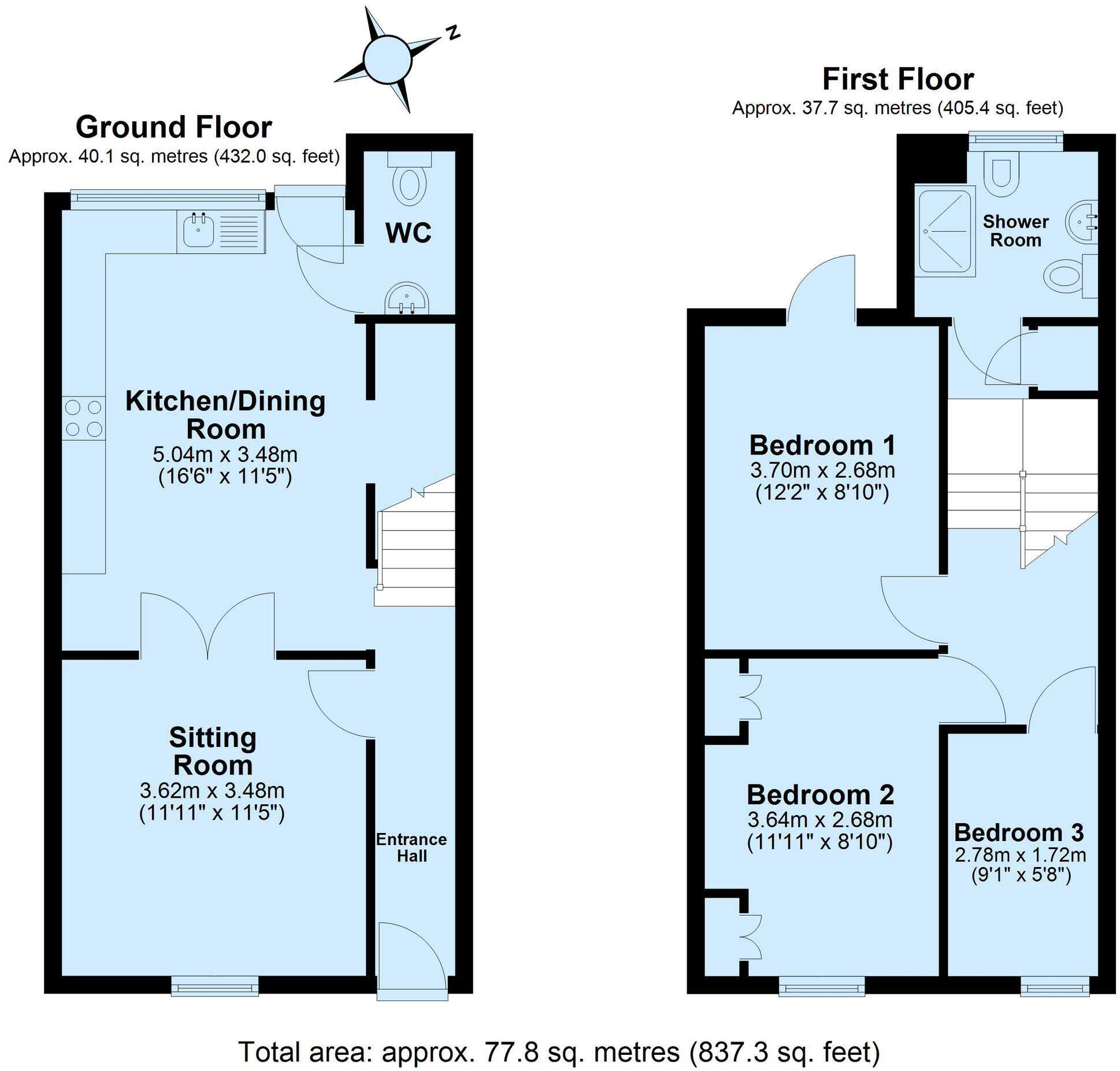 Coombe Road, Dartmouth floorplan