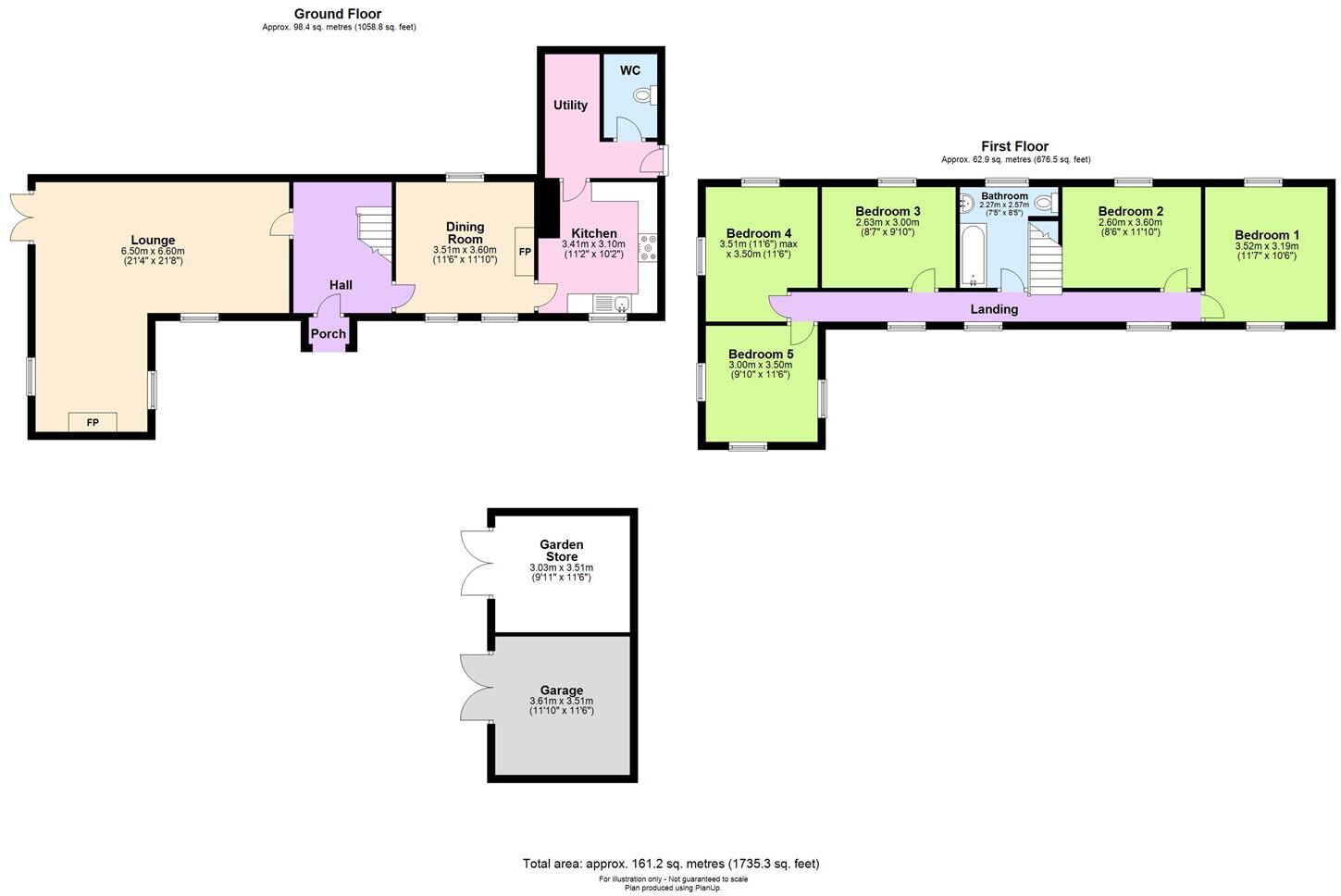 The Cabin, Hopesay, Craven Arms floorplan