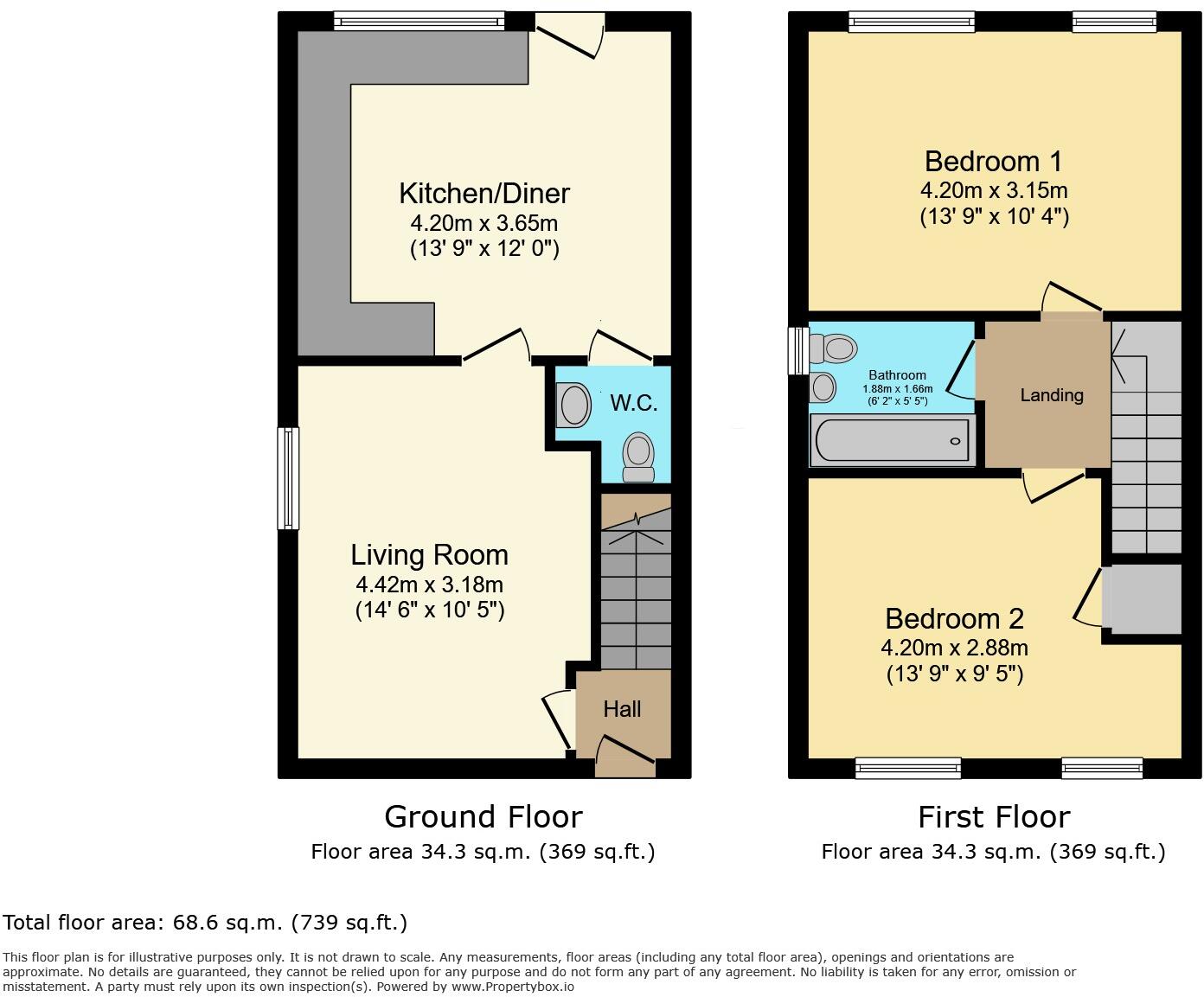 Park Road, Blaby, Leicester, Leicestershire floorplan