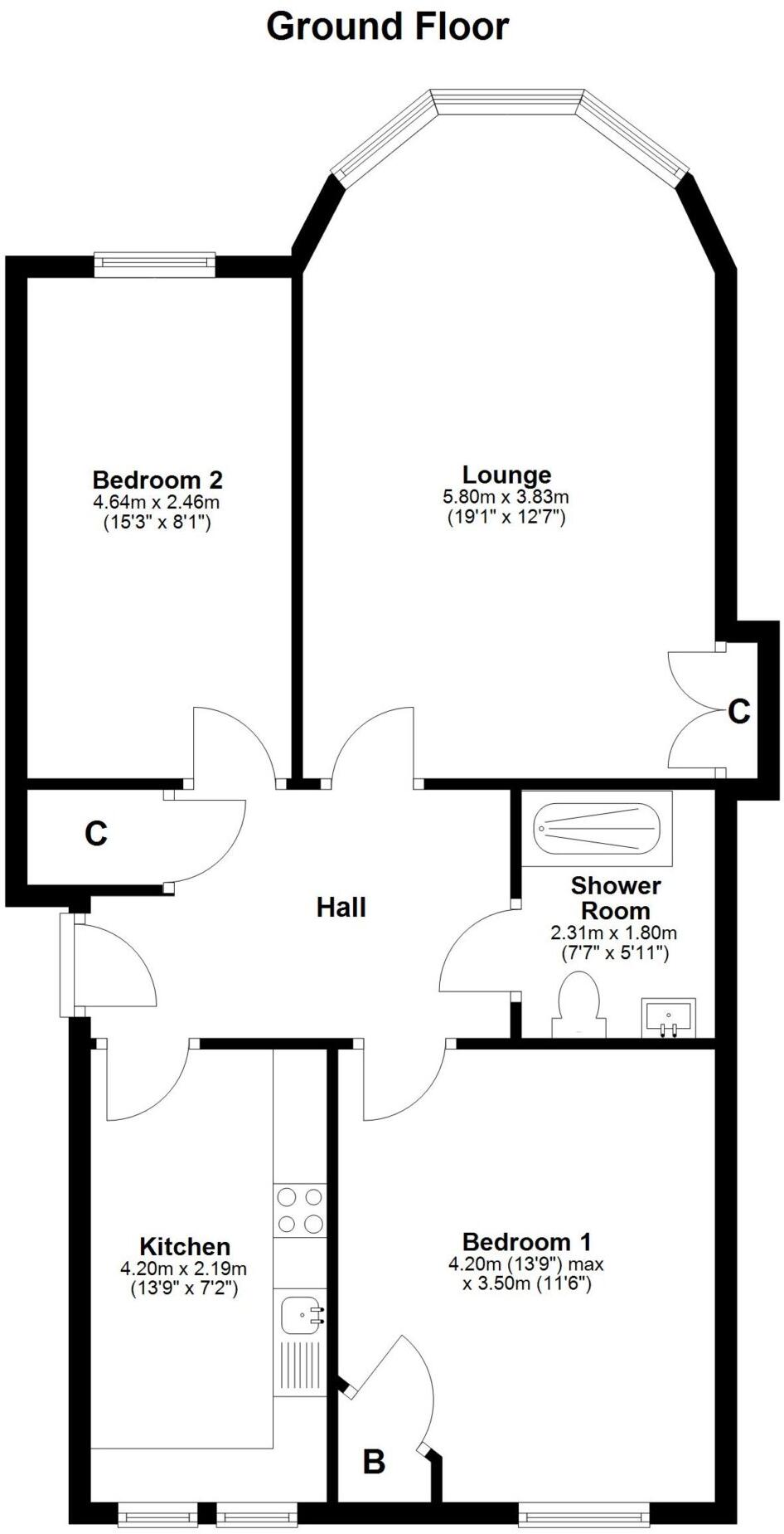 Greenlaw Avenue, Paisley floorplan