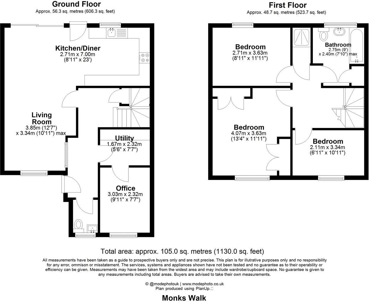 Monks Walk, Buntingford floorplan