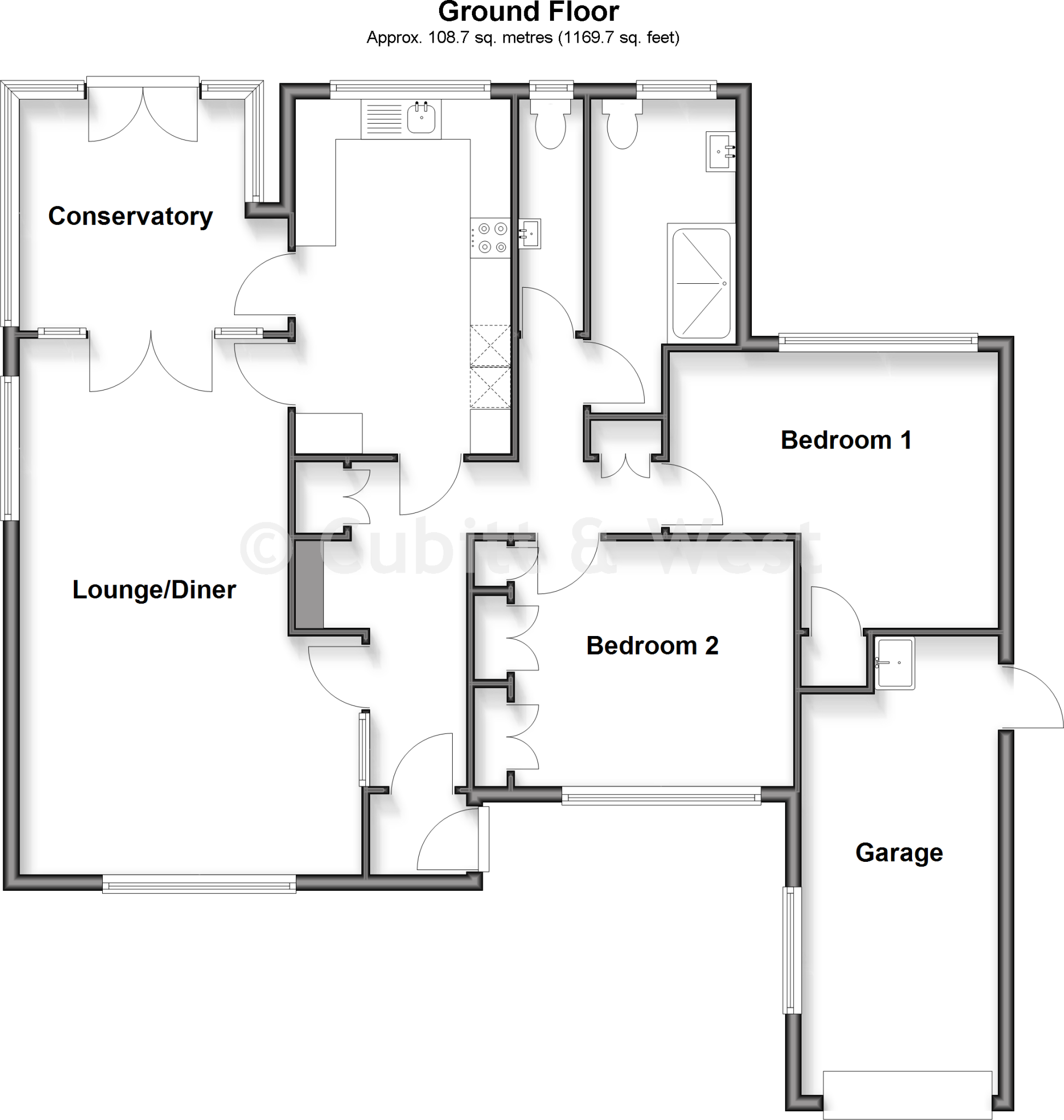 Halliford Drive, Barnham, Bognor Regis, West Sussex floorplan