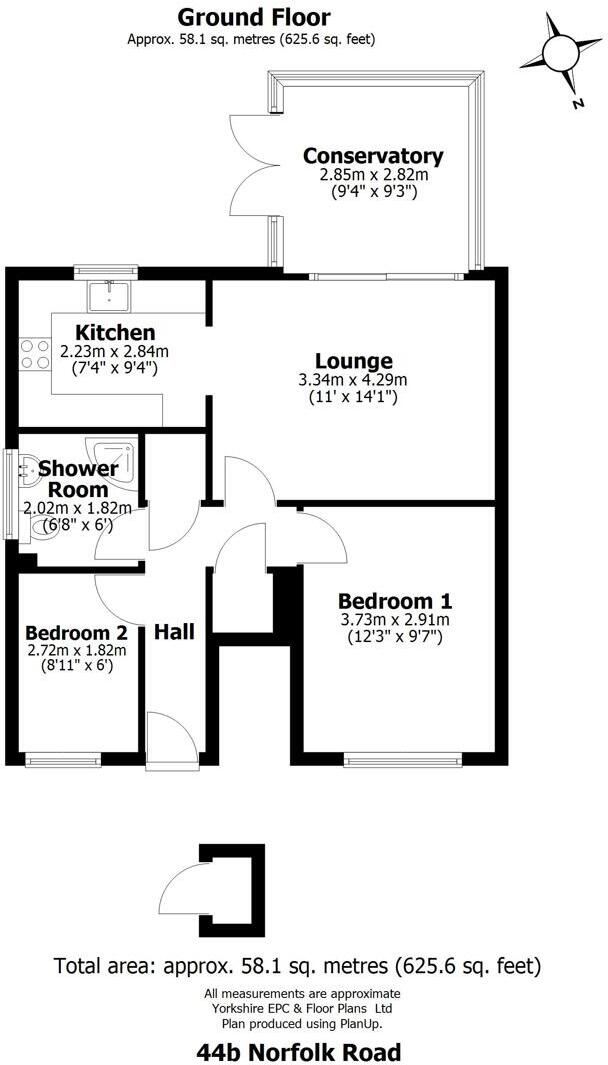 Norfolk Road, Sheffield floorplan