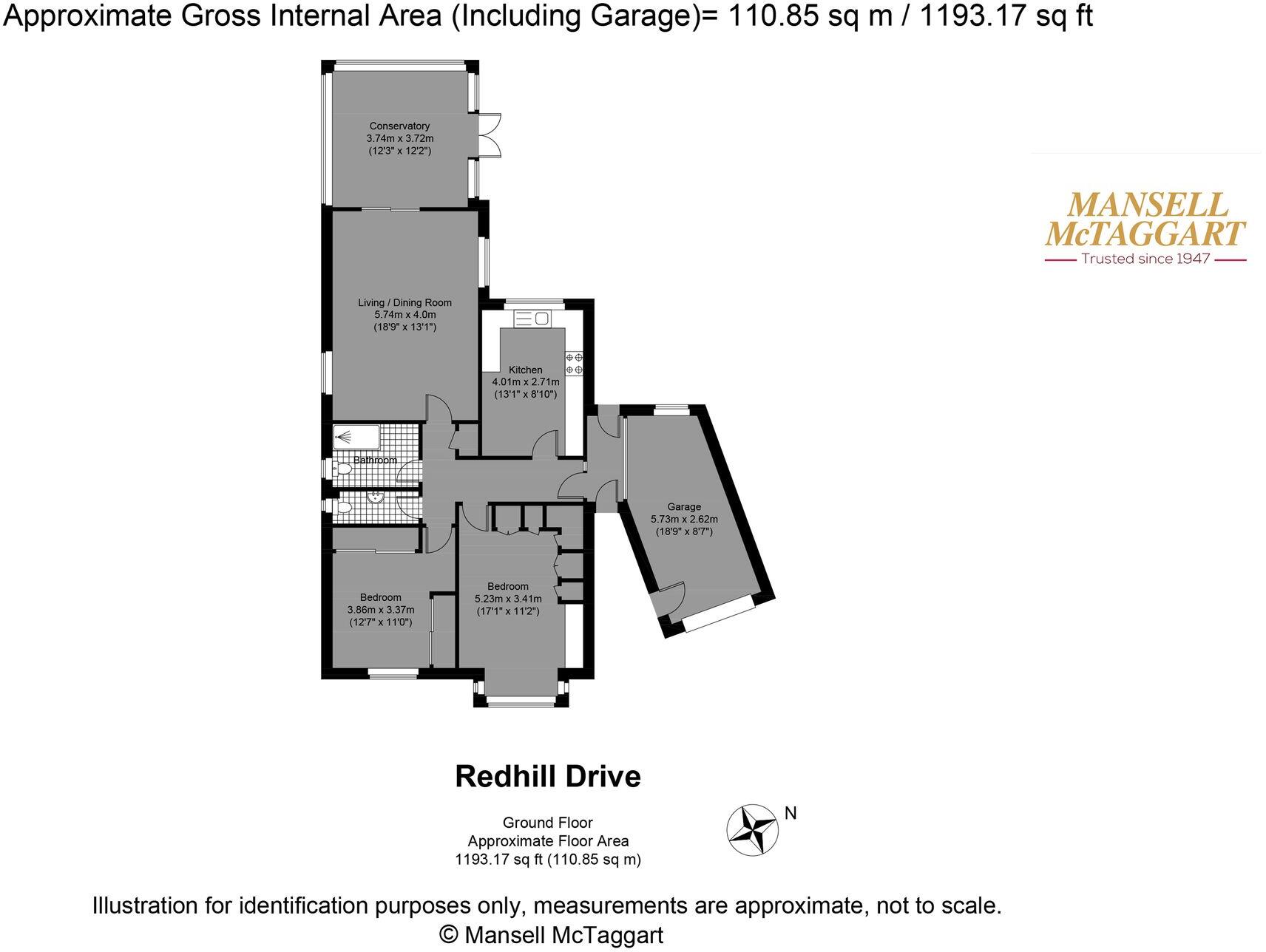 Redhill Drive, Brighton, BN1 floorplan