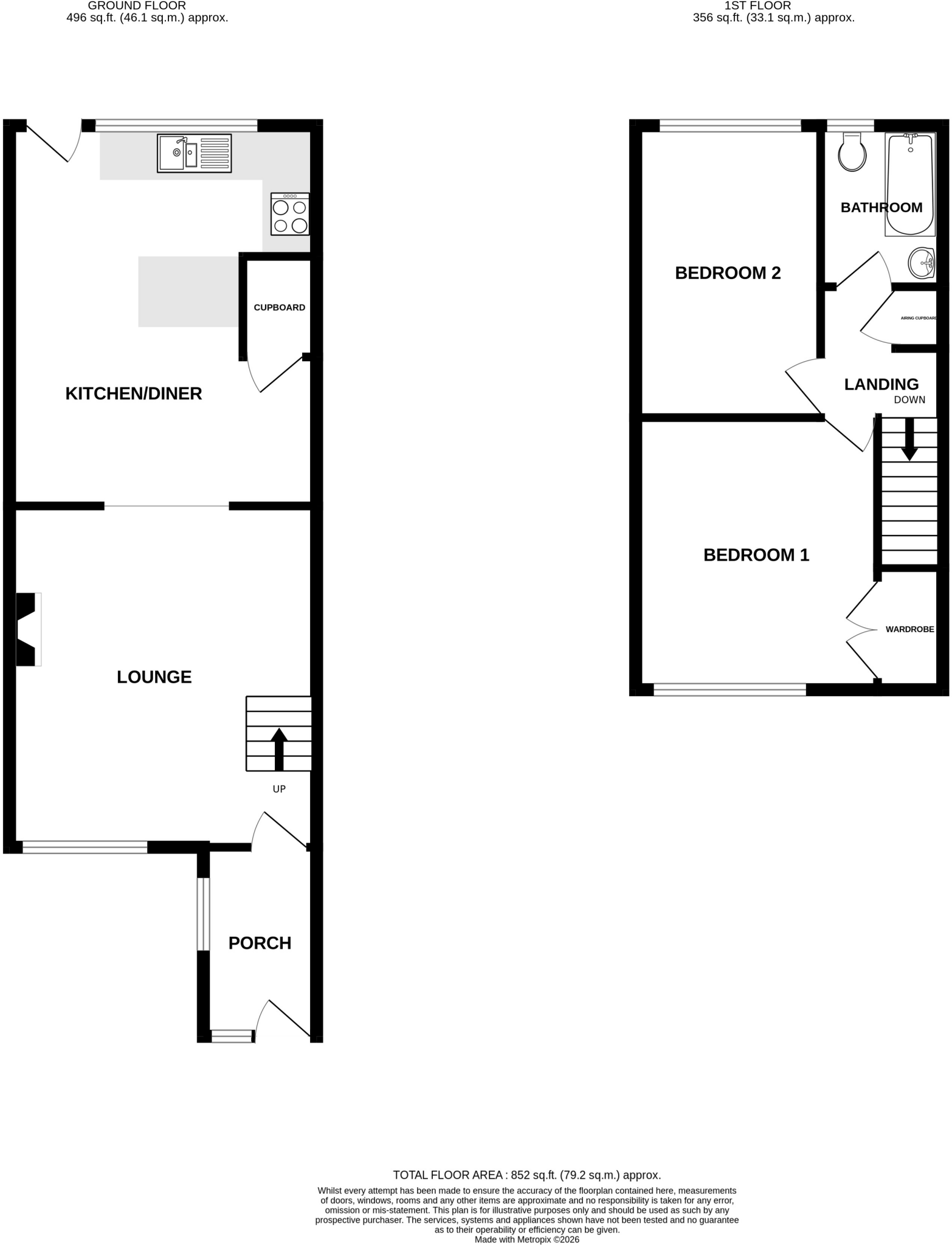 Bijou Close, Tiptree floorplan