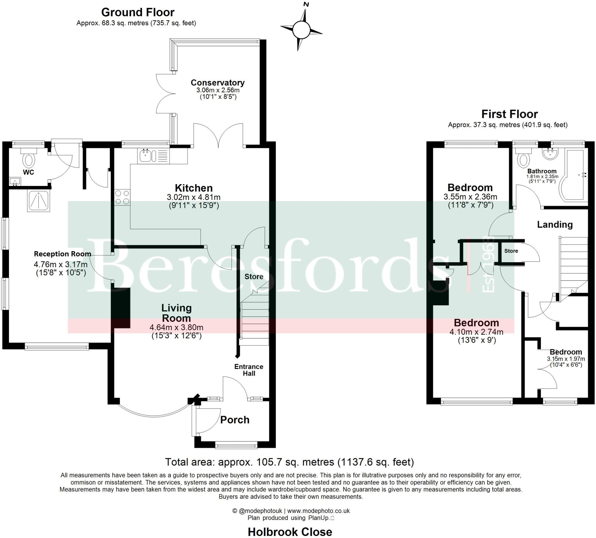 Holbrook Close, Billericay, CM11 floorplan