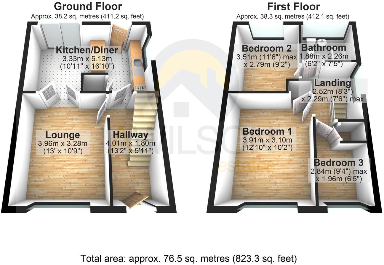 Wordsworth Close, Dukinfield floorplan