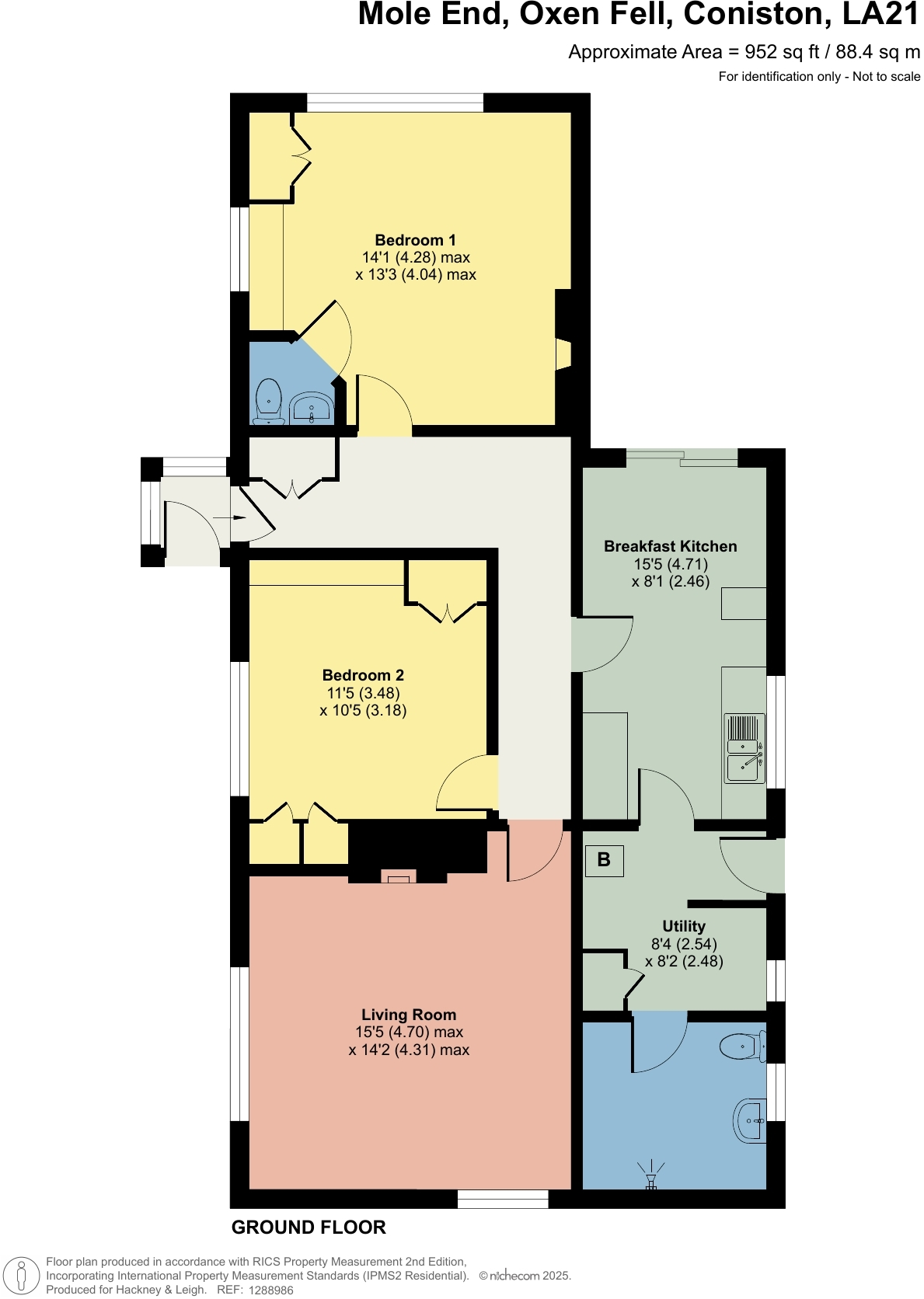 Mole End, Oxen Fell, Coniston, LA21 8DN floorplan