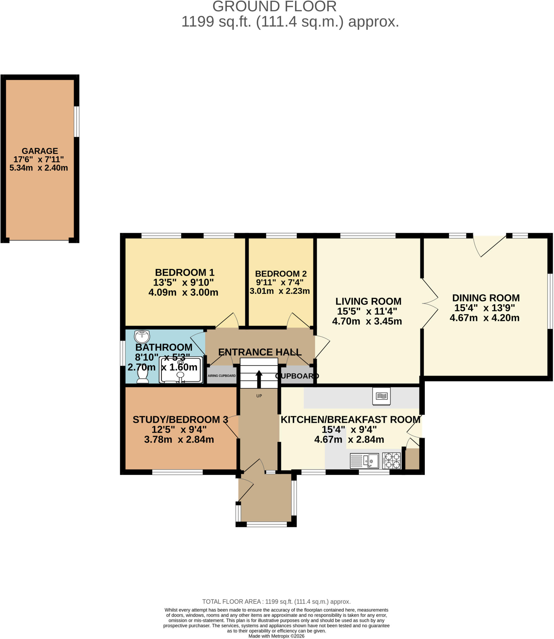 St. Brannocks Hill, Braunton, Devon, EX33 floorplan