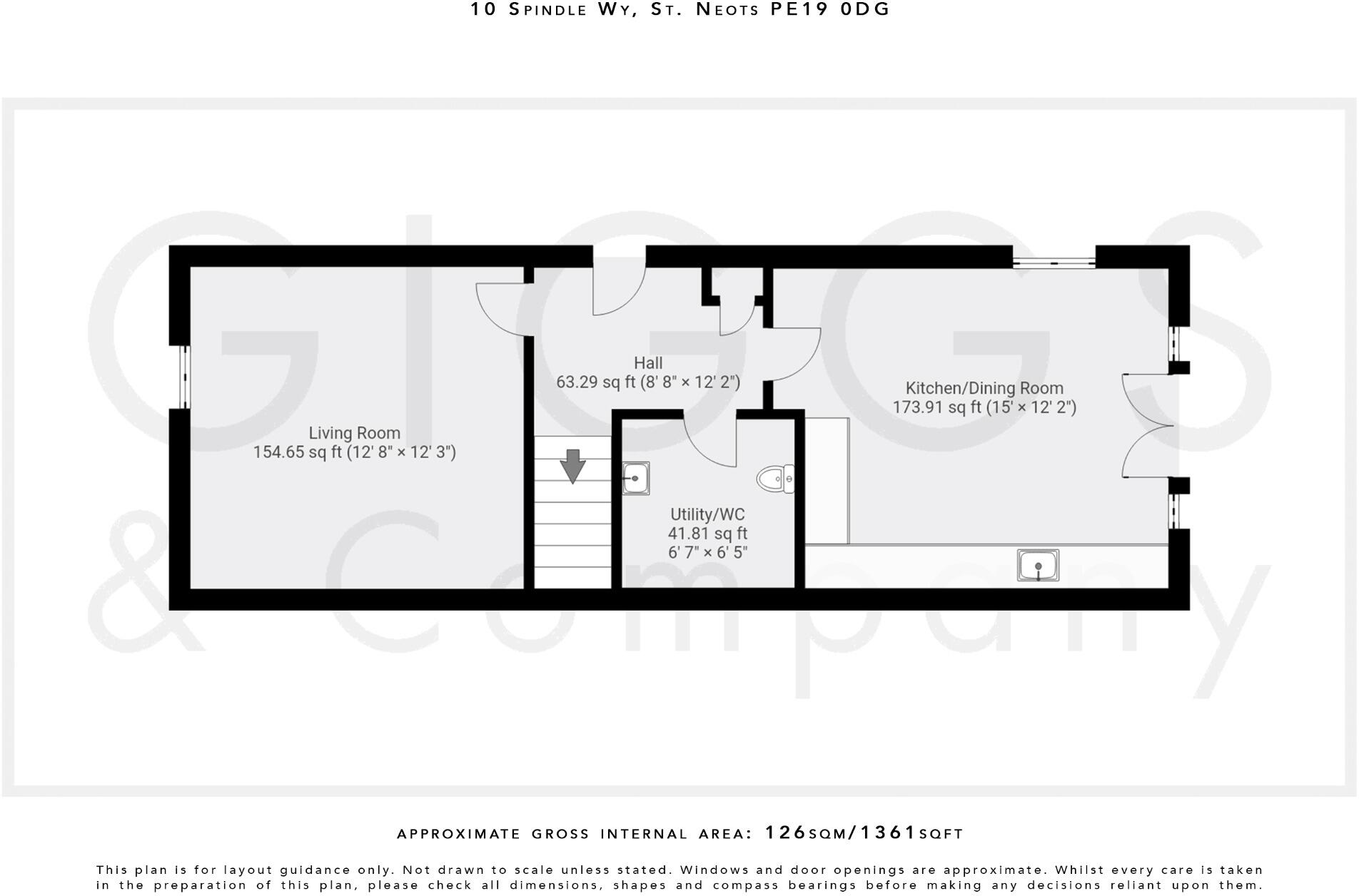 Spindle Way, St. Neots, Cambridgeshire PE19 0DG floorplan