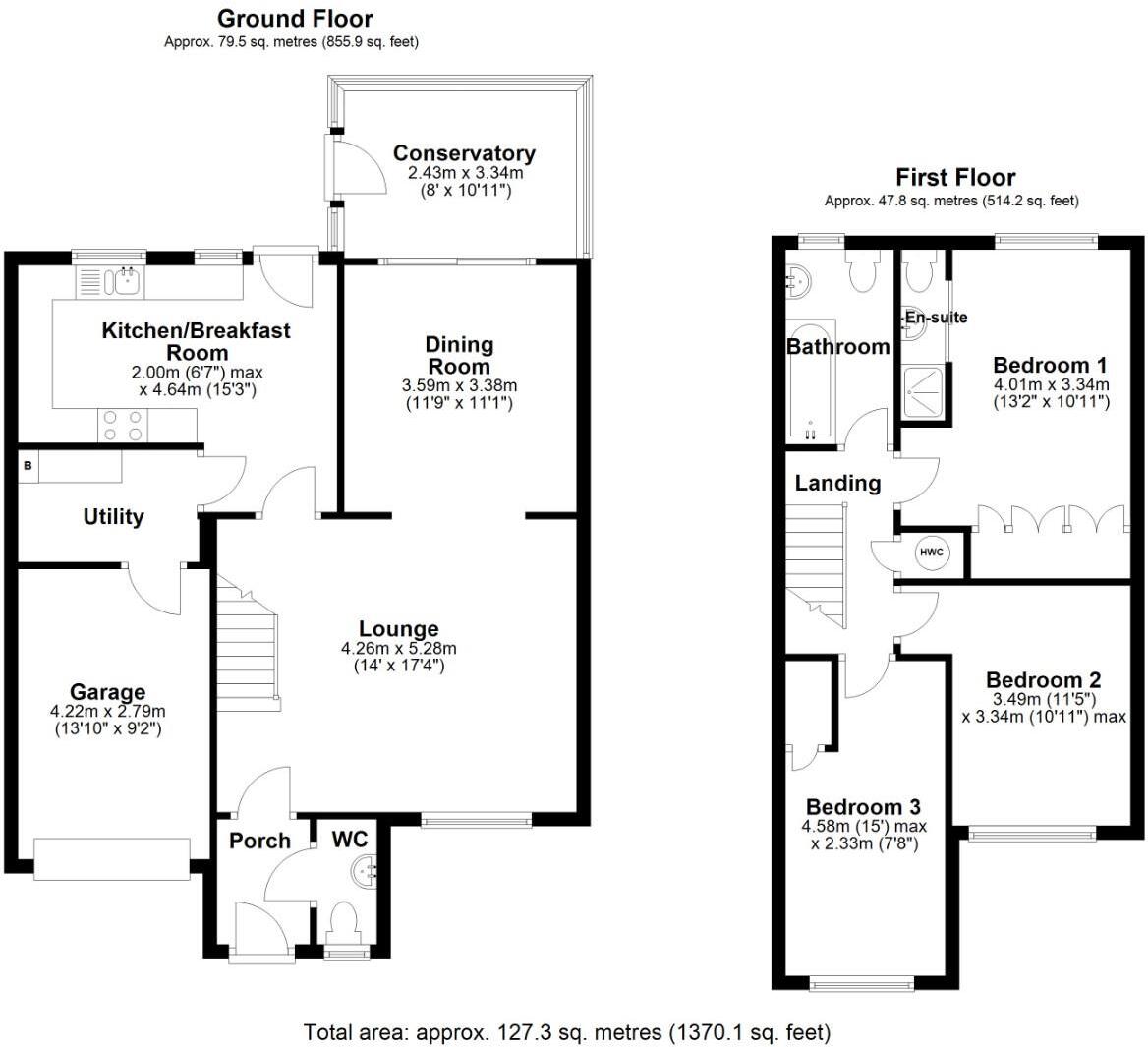 24 Middlegate Court, Cowbridge, Vale Of Glamorgan, CF71 7EF floorplan