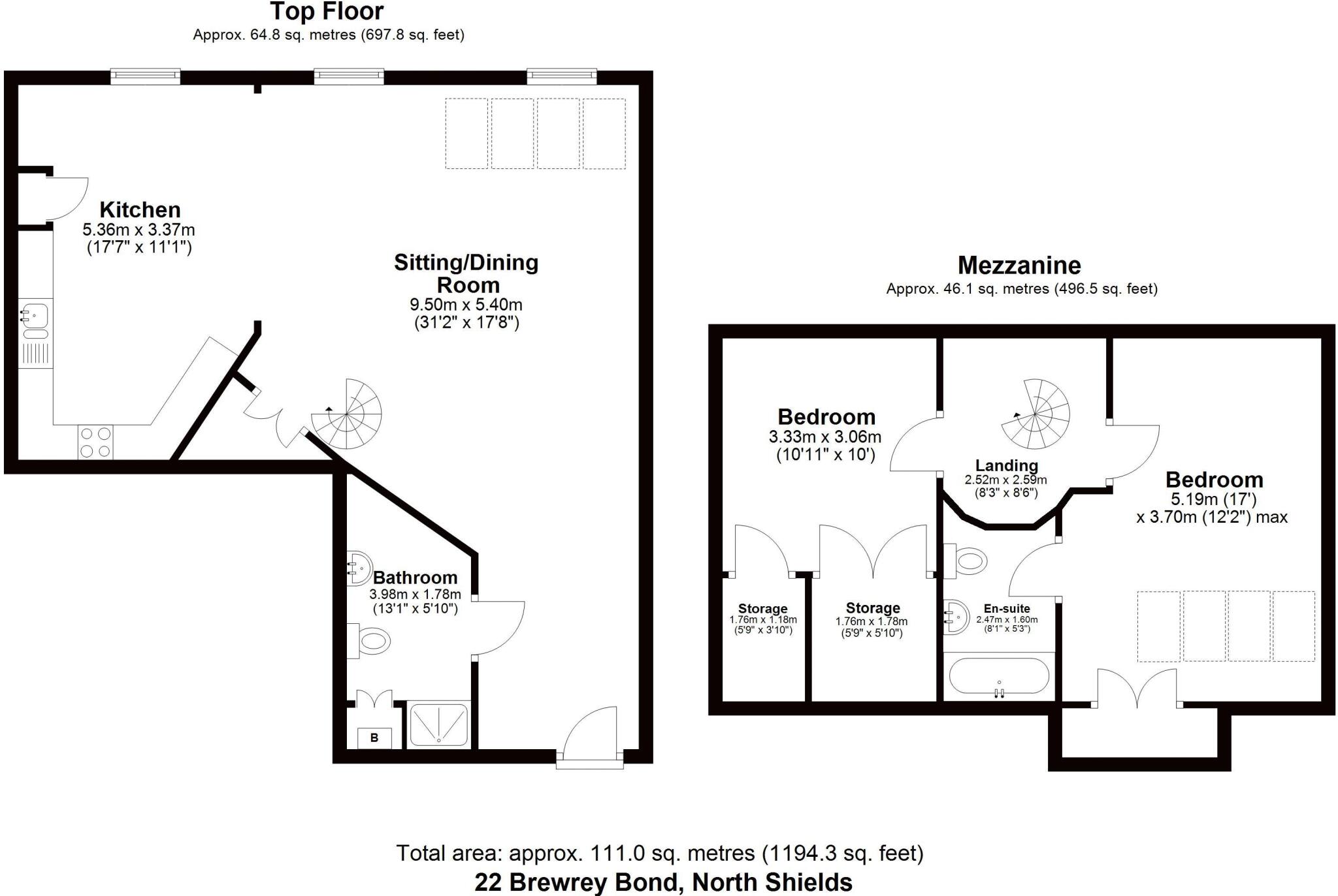 22, Brewery Bond, Duke Street, North Shields, North Tyneside  floorplan