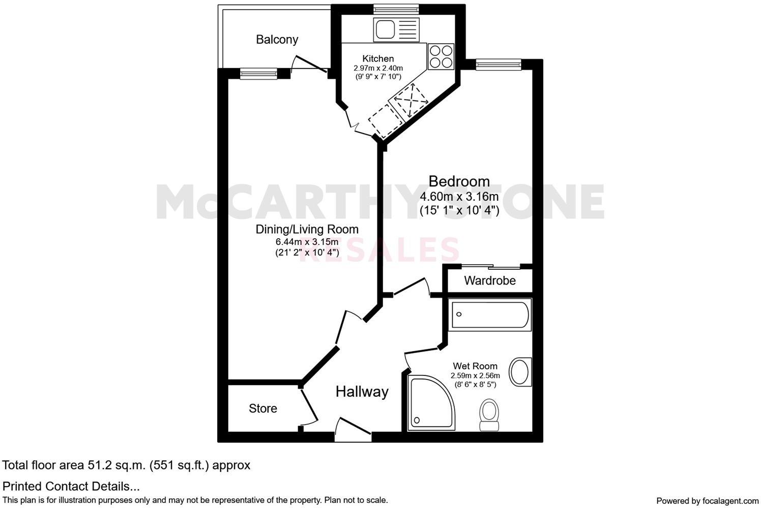 Wardington Court, Welford Rd, Northampton,  Northamptonshire NN2 8FR floorplan