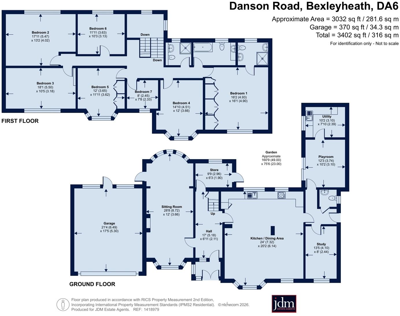 Danson Road, Bexleyheath, Kent, DA6 floorplan
