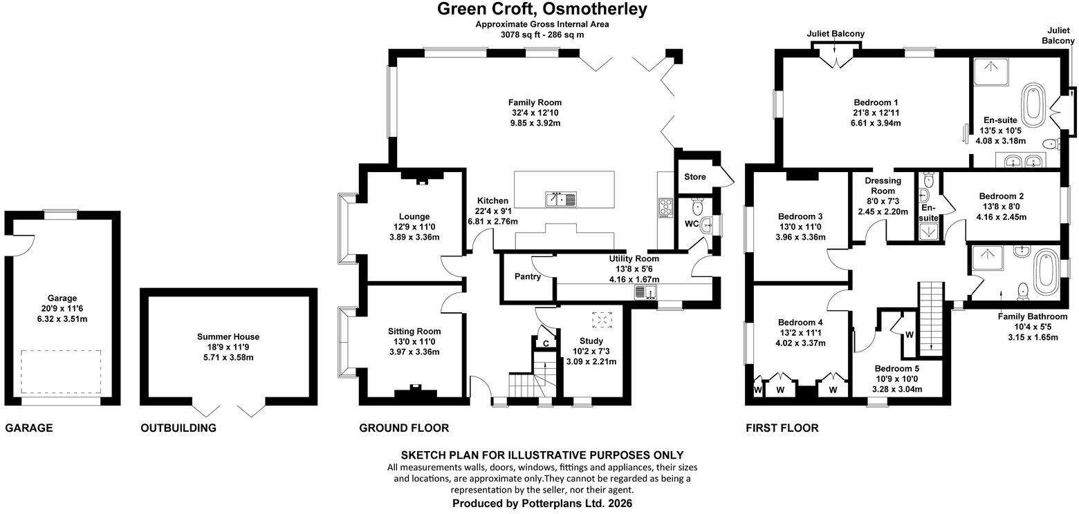 Clack Lane, Osmotherley, DL6 3PN floorplan