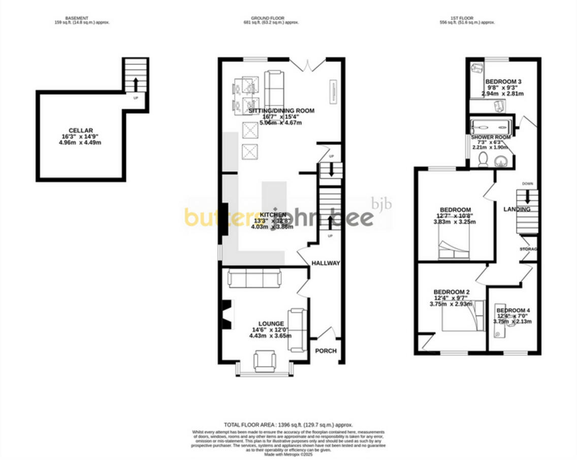 Sandbach Road North, Alsager floorplan