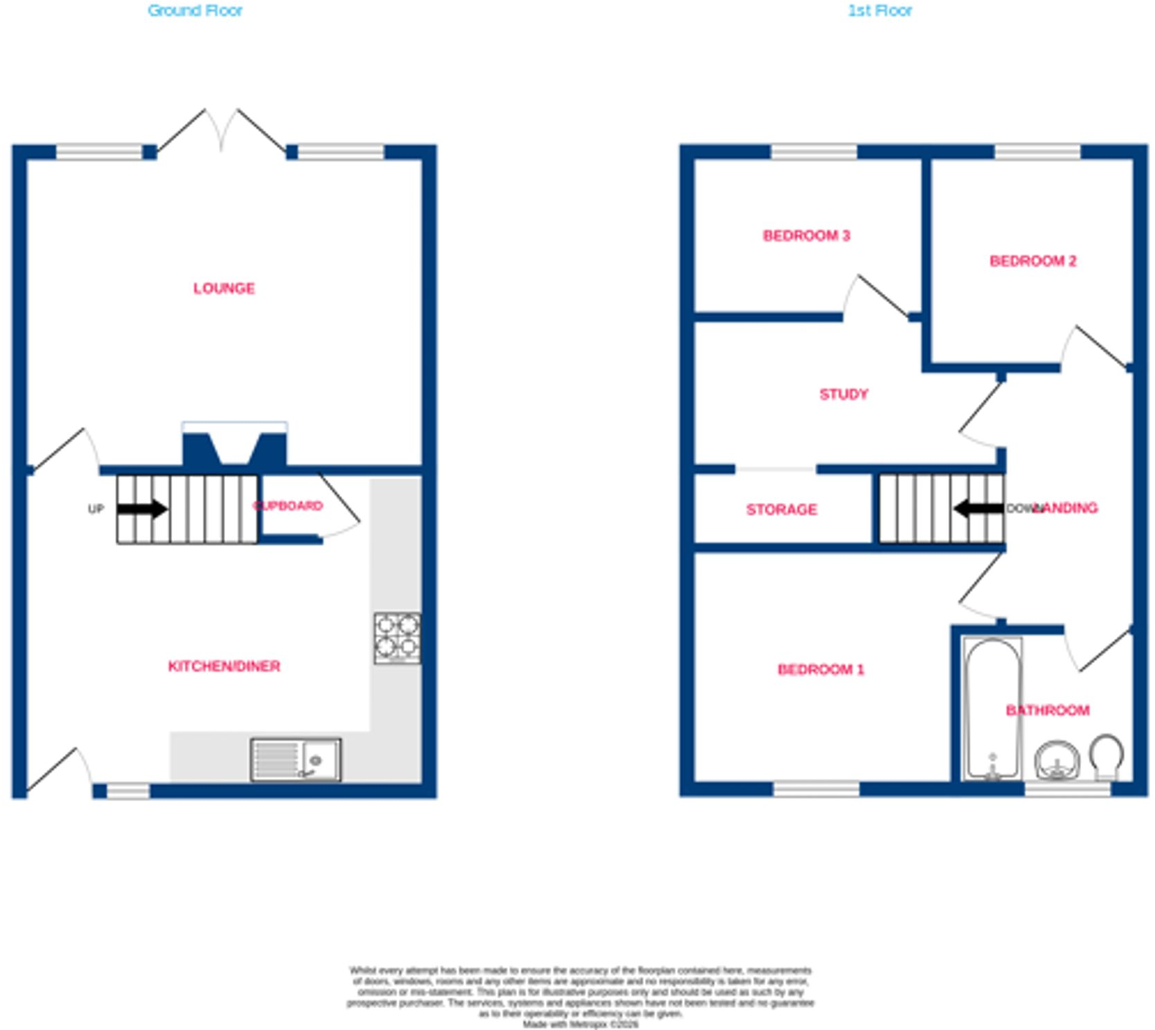 Fairlop Gardens, Basildon, SS14 floorplan
