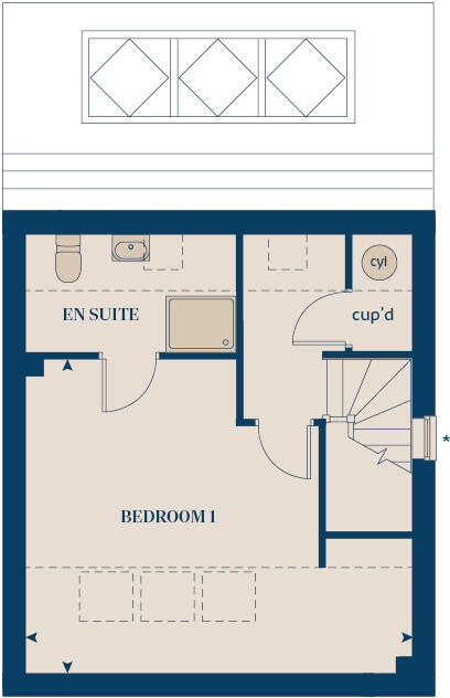 2 Lotmead Cottages floorplan