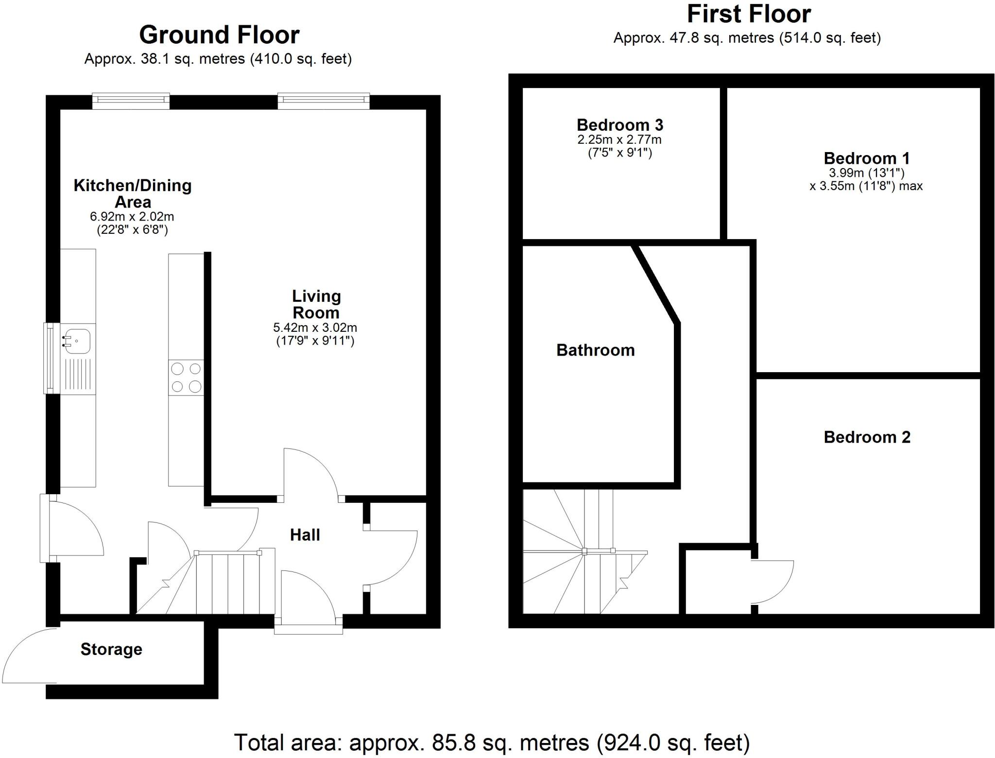 Wakefield Close, Hurley, CV9 floorplan