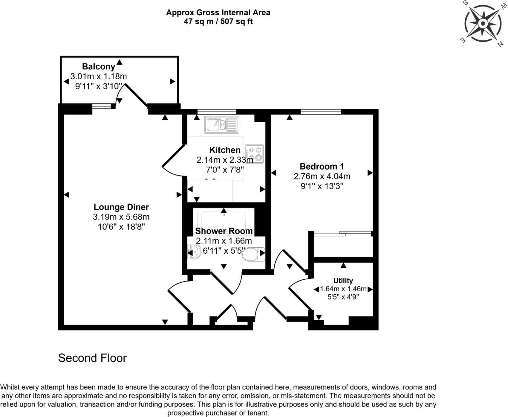 Sewardstone Road, Waltham Abbey, Essex, EN9 floorplan