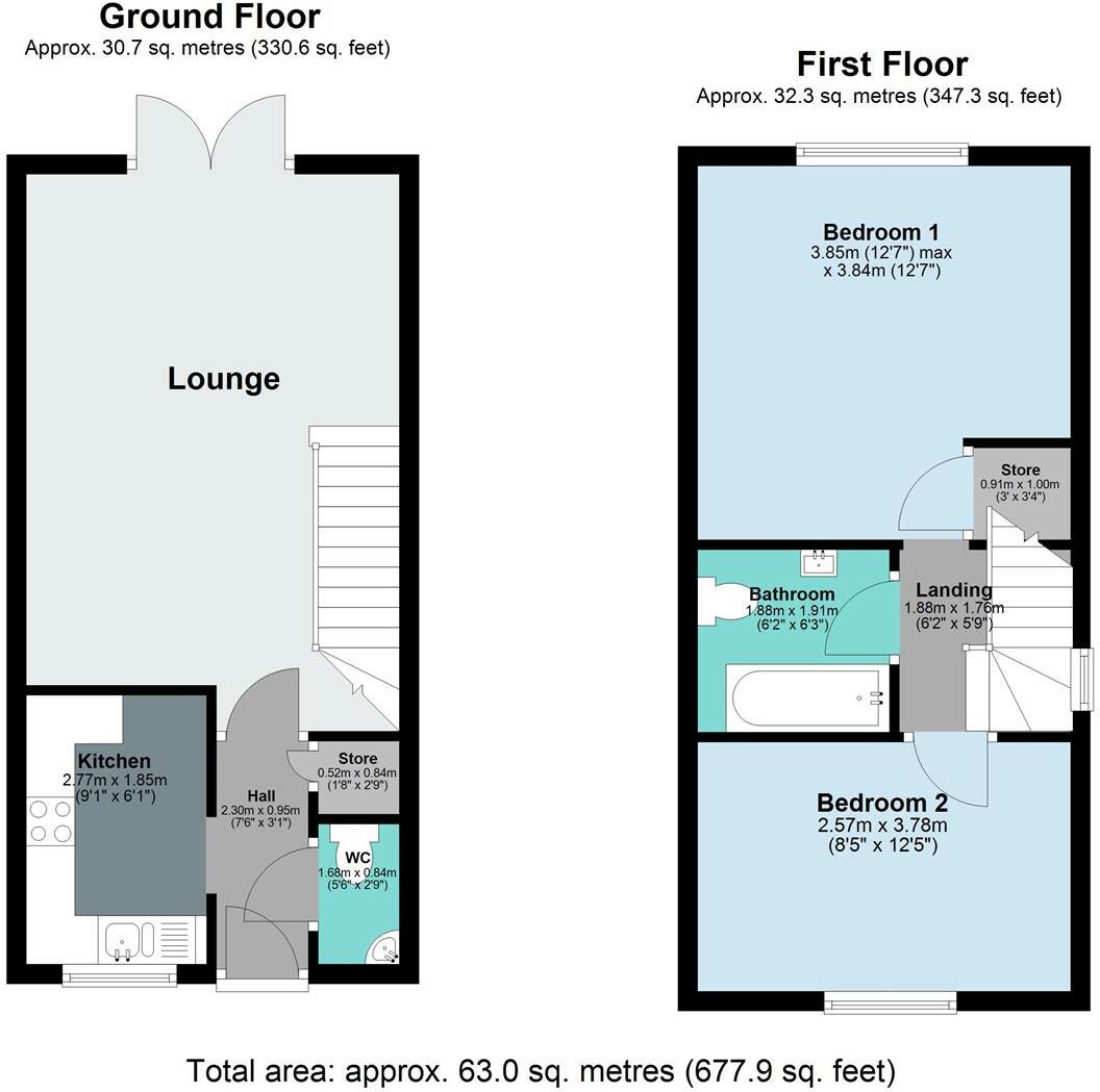 Kendrick Avenue, Shard End, Birmingham floorplan