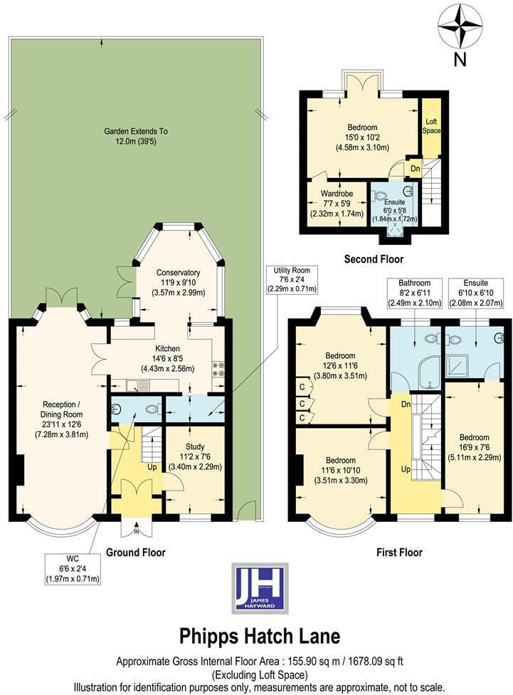 Phipps Hatch Lane, Enfield floorplan