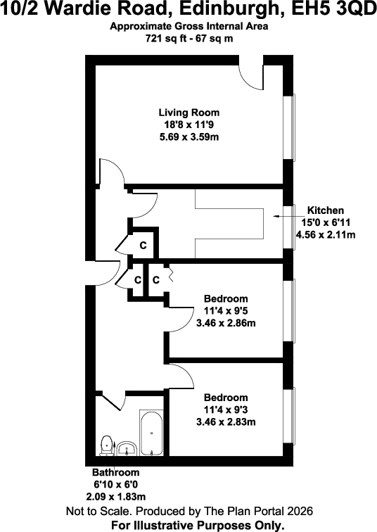 10/2, Wardie Road floorplan