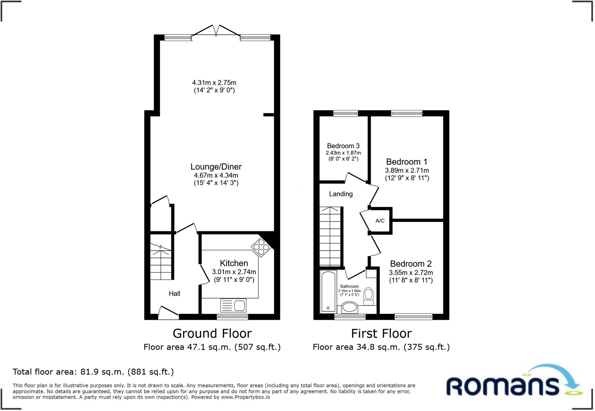 Millins Close, Owlsmoor, Sandhurst floorplan