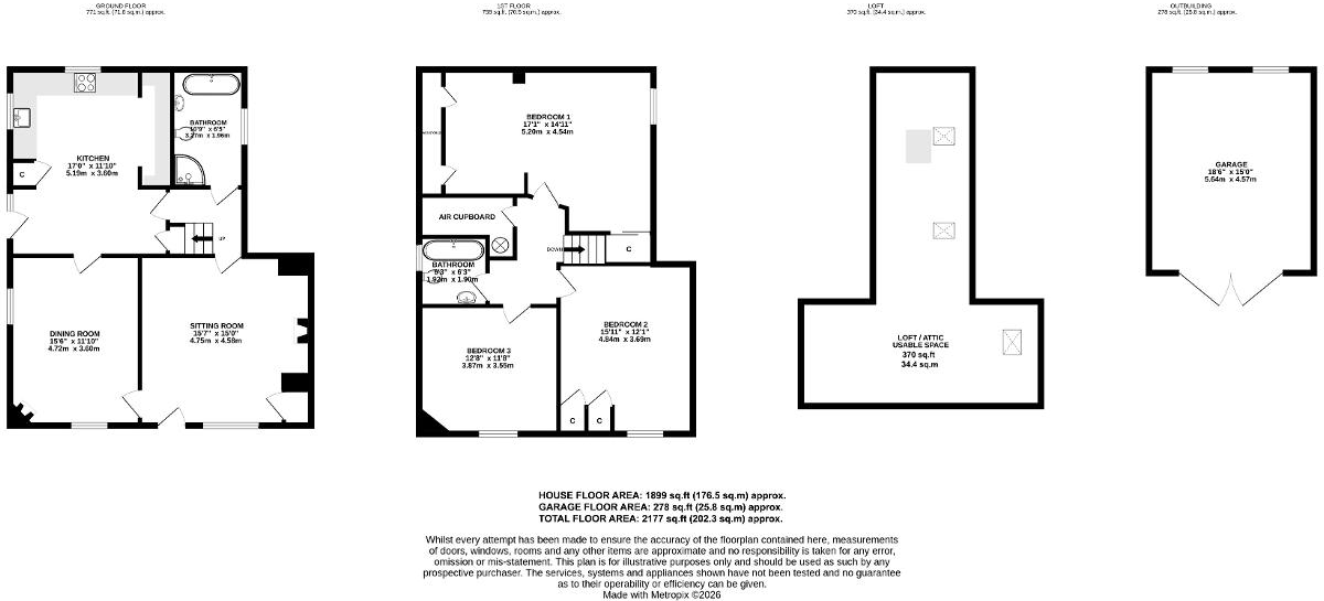 Church Street, Old Heathfield, East Sussex, TN21 9AH floorplan