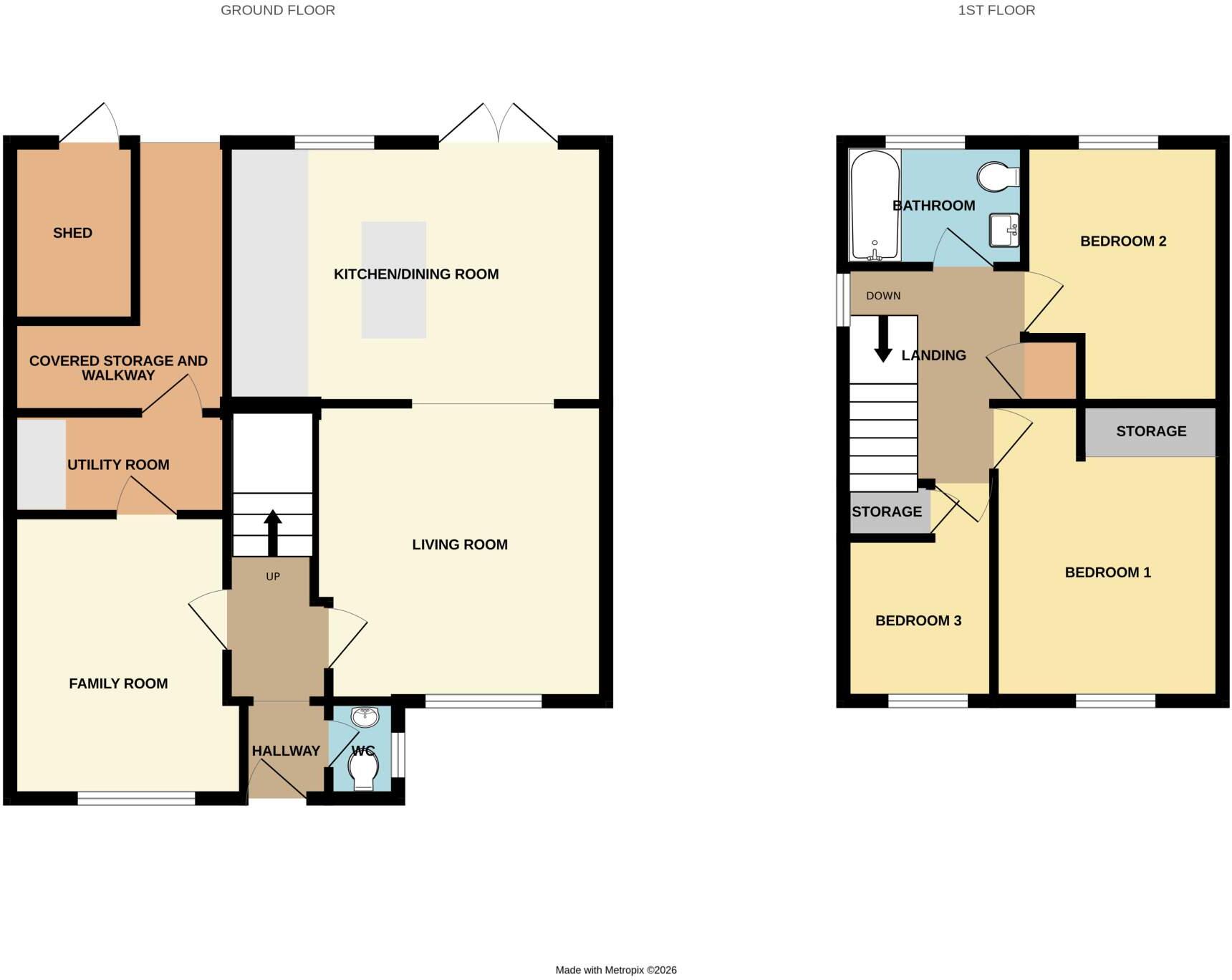 St. Annes Crescent, Undy, Caldicot, Mon. NP26 3PL floorplan