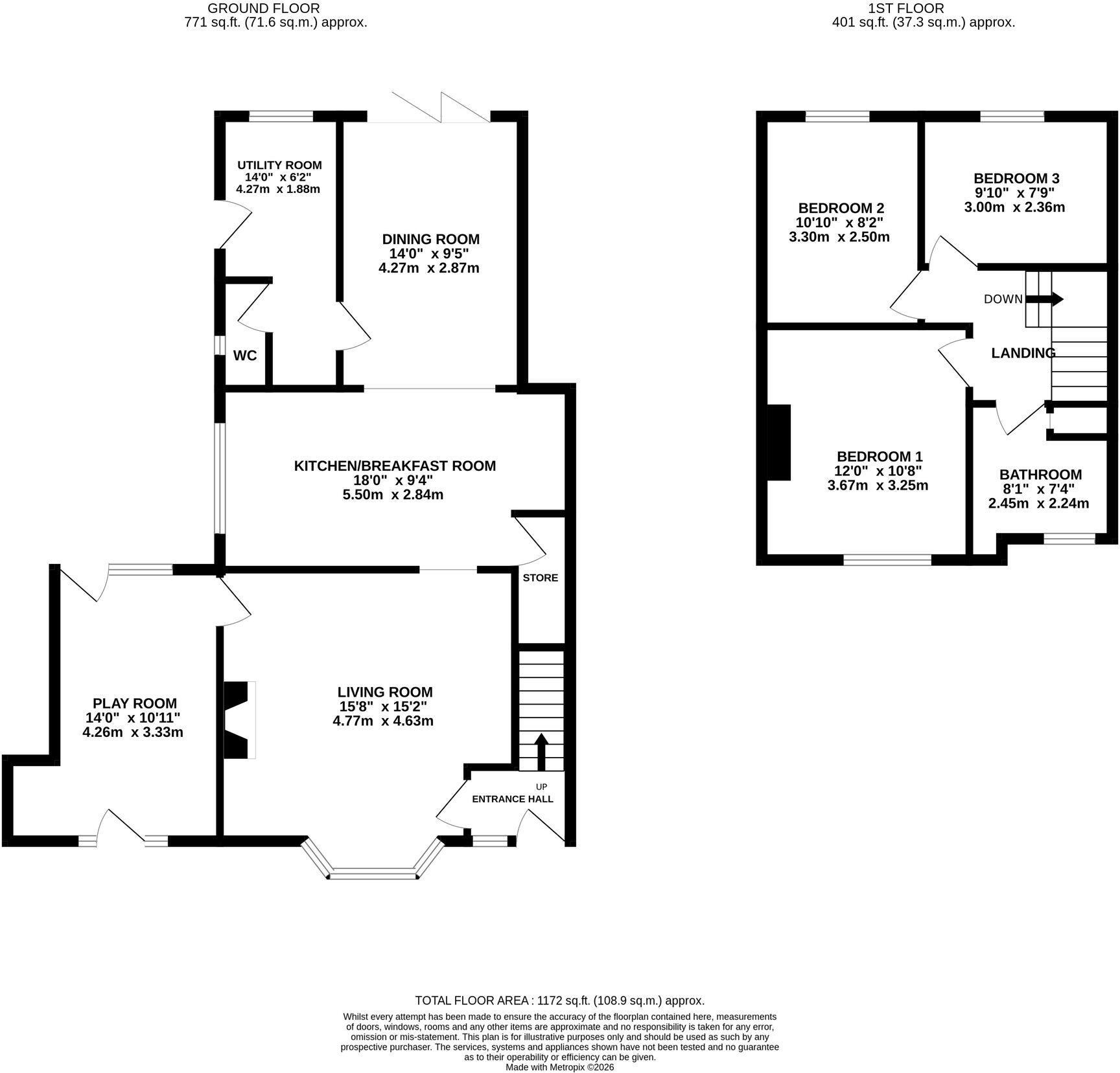 Close Lane, Alsager, ST7 floorplan