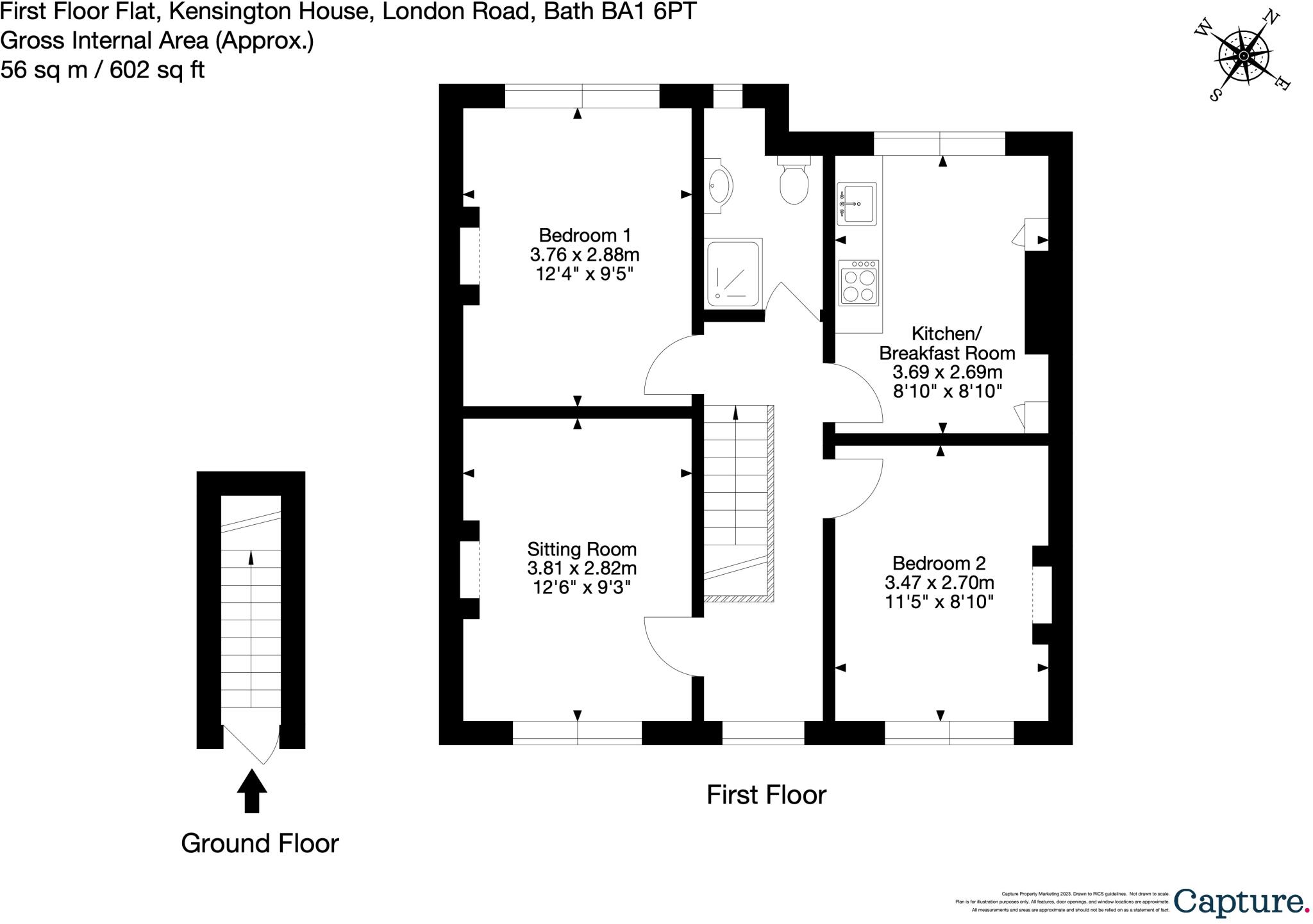 London Road, Bath, Somerset, BA1 floorplan