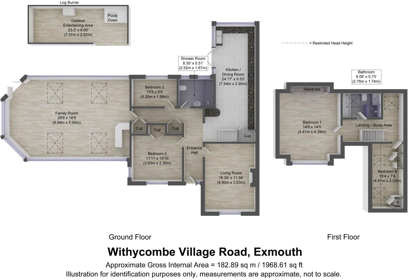 Withycombe Village Road, Exmouth, EX8 3BD floorplan