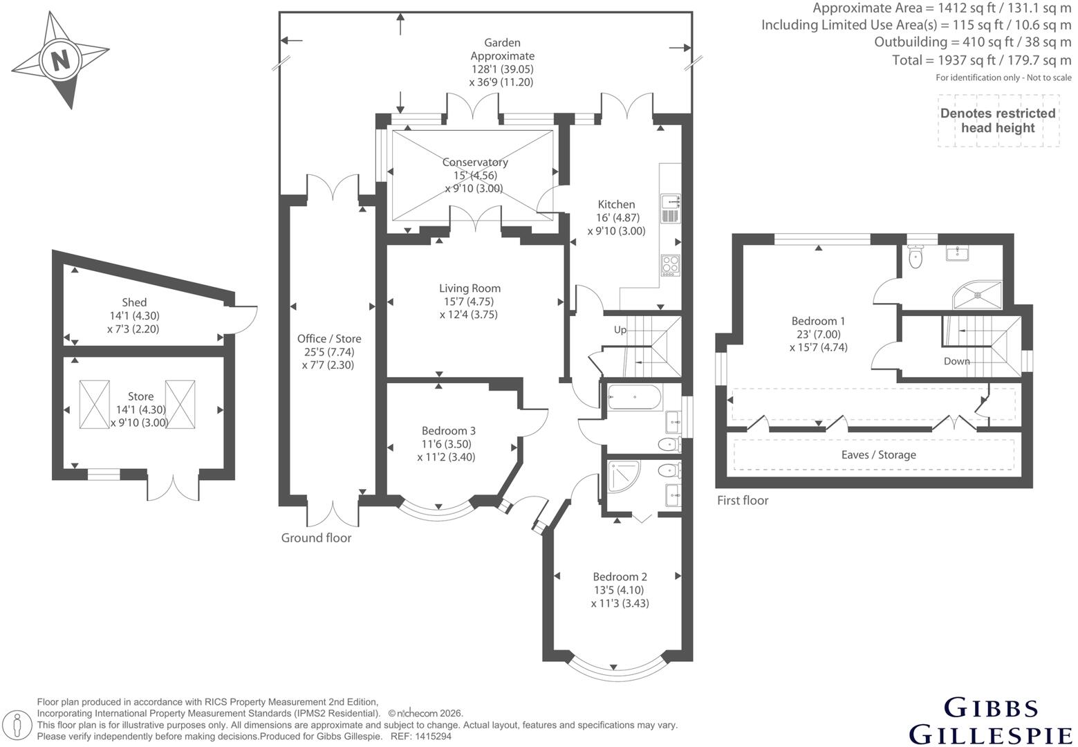 Hillside Road, Northwood, Middlesex floorplan
