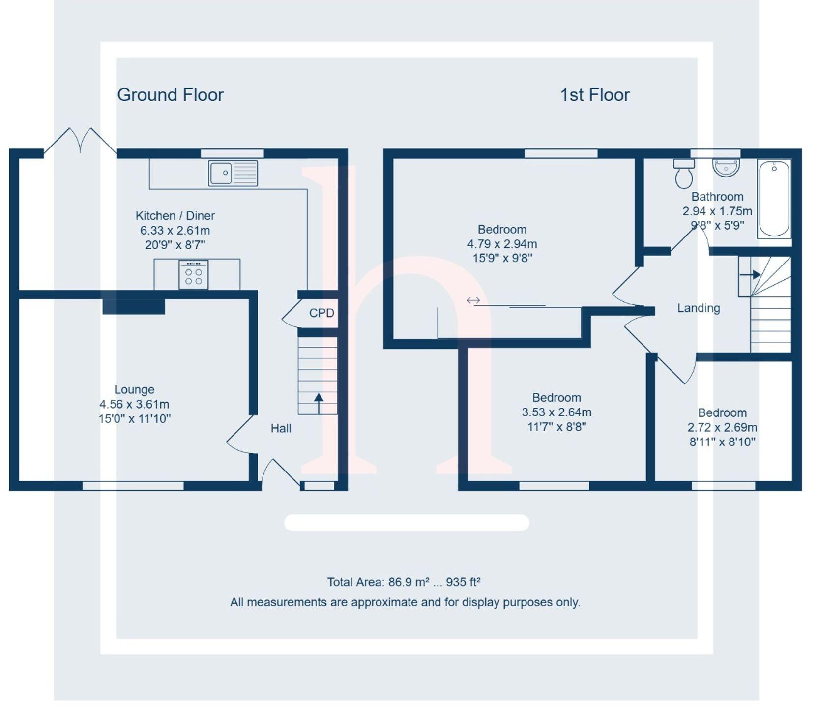 Coombe Road, Irby, CH61 floorplan