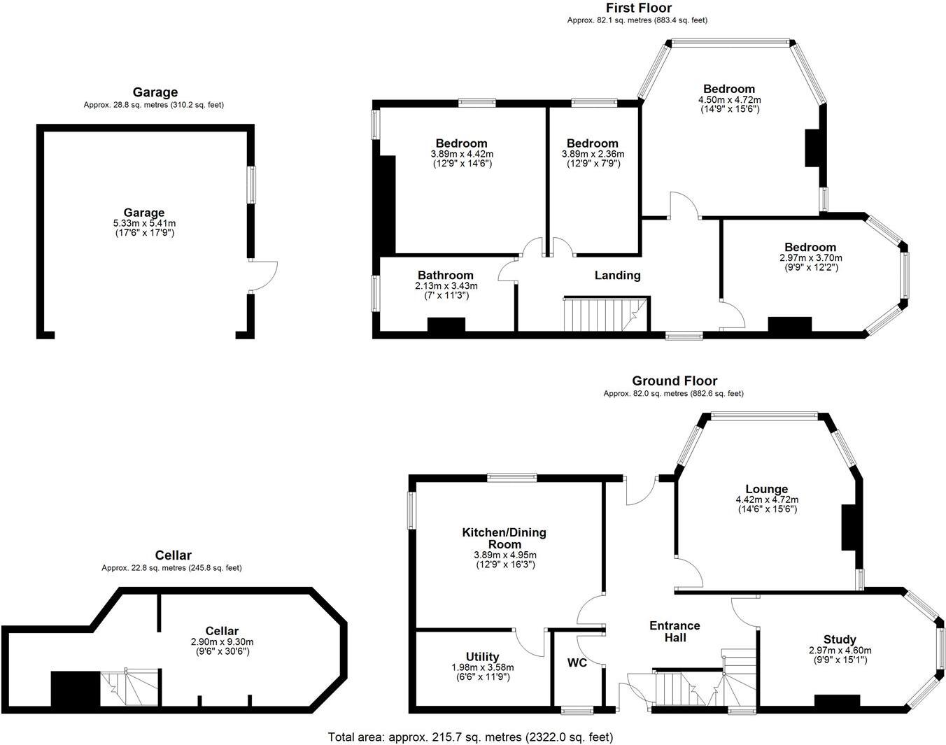 Goring Park Avenue, Ossett floorplan