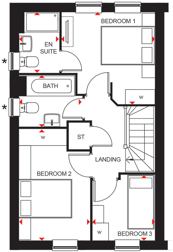 Crediton Road,
Okehampton,
EX20 1ZF floorplan