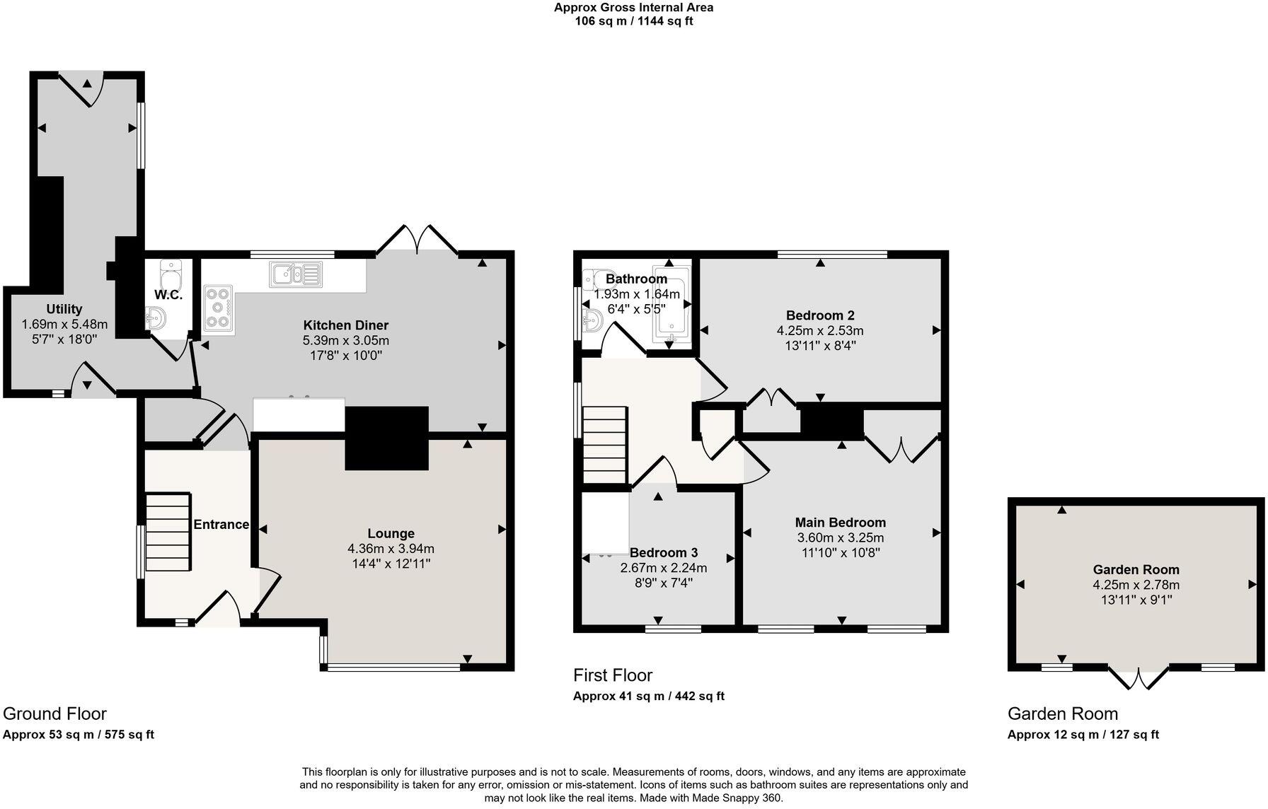 Hirst Crescent, Cardiff, CF5 floorplan