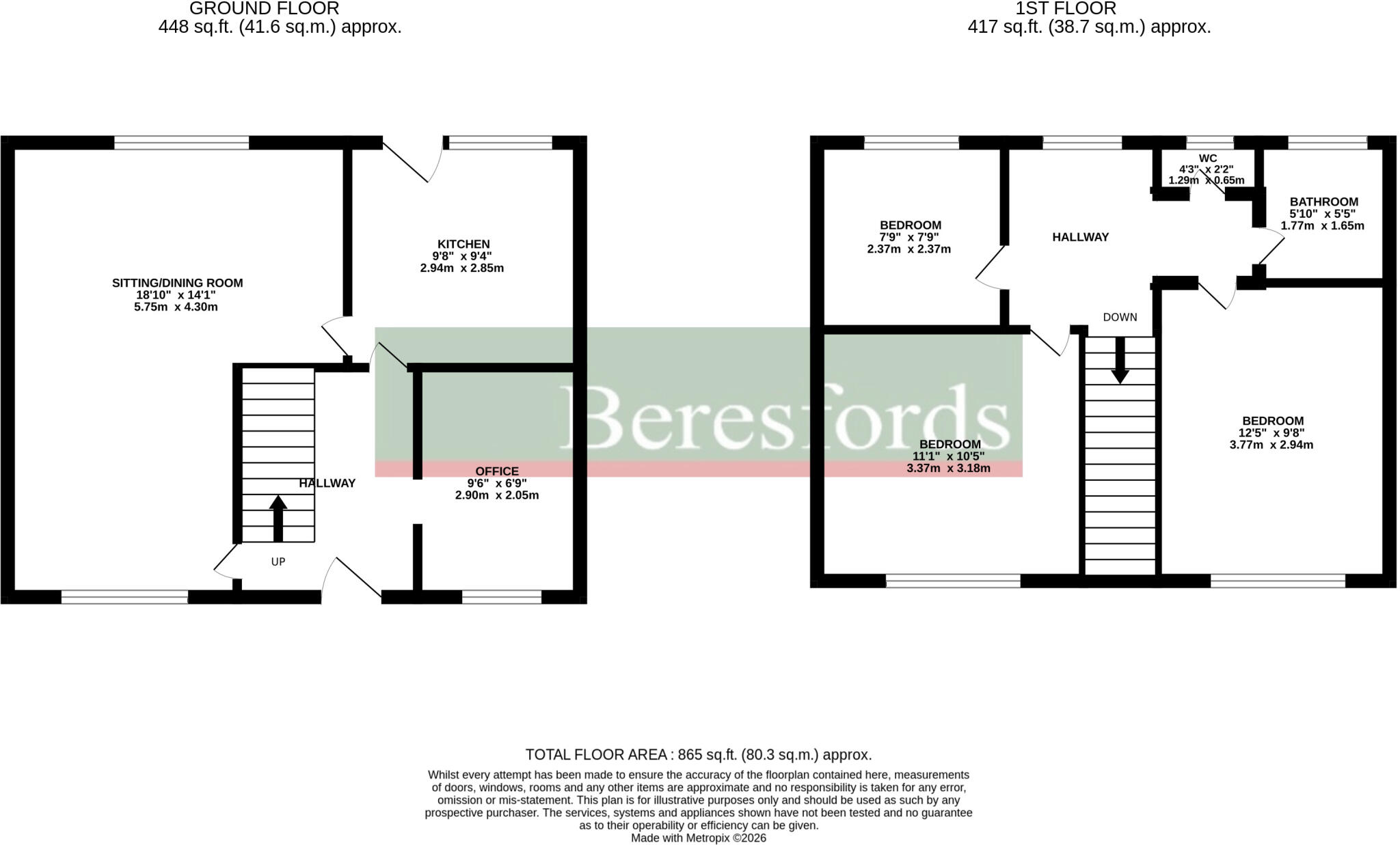 Stansted Close, Chelmsford, CM1 floorplan