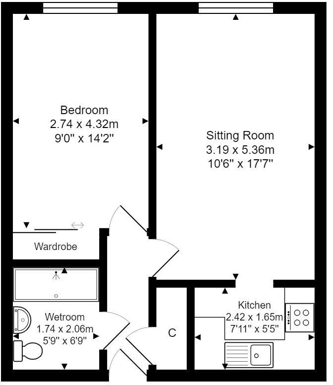 Primrose Court, Goring Road, Steyning, West Sussex, BN44 3FY floorplan