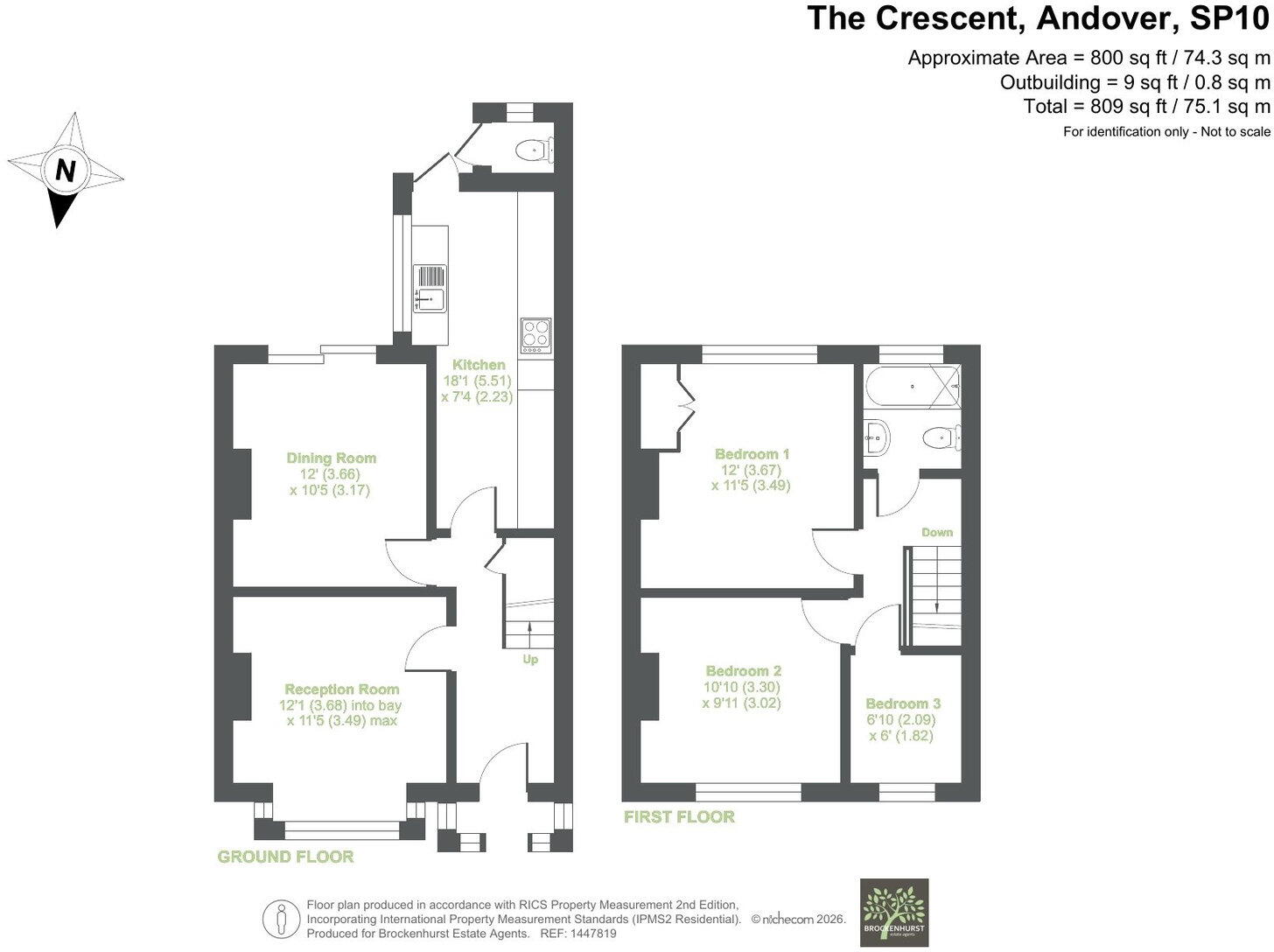 The Crescent, Andover, SP10 3BL floorplan