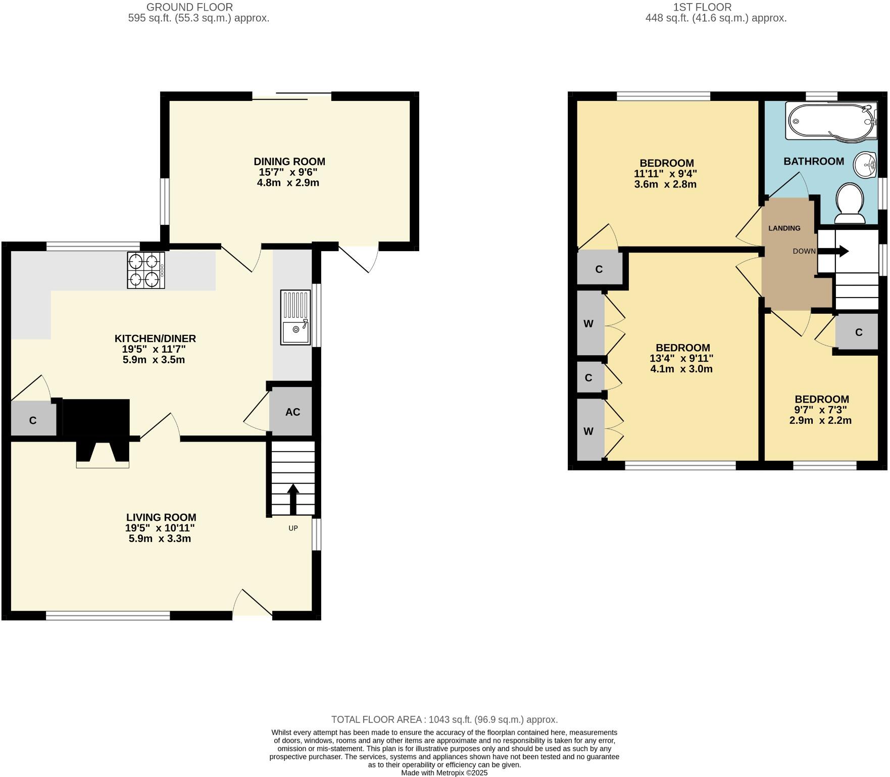 Cotswold Road, Malvern, Worcestershire, WR14 2QG floorplan