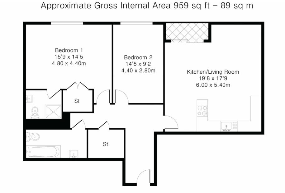 The Foundry, Dereham Place, Shoreditch, EC2A floorplan