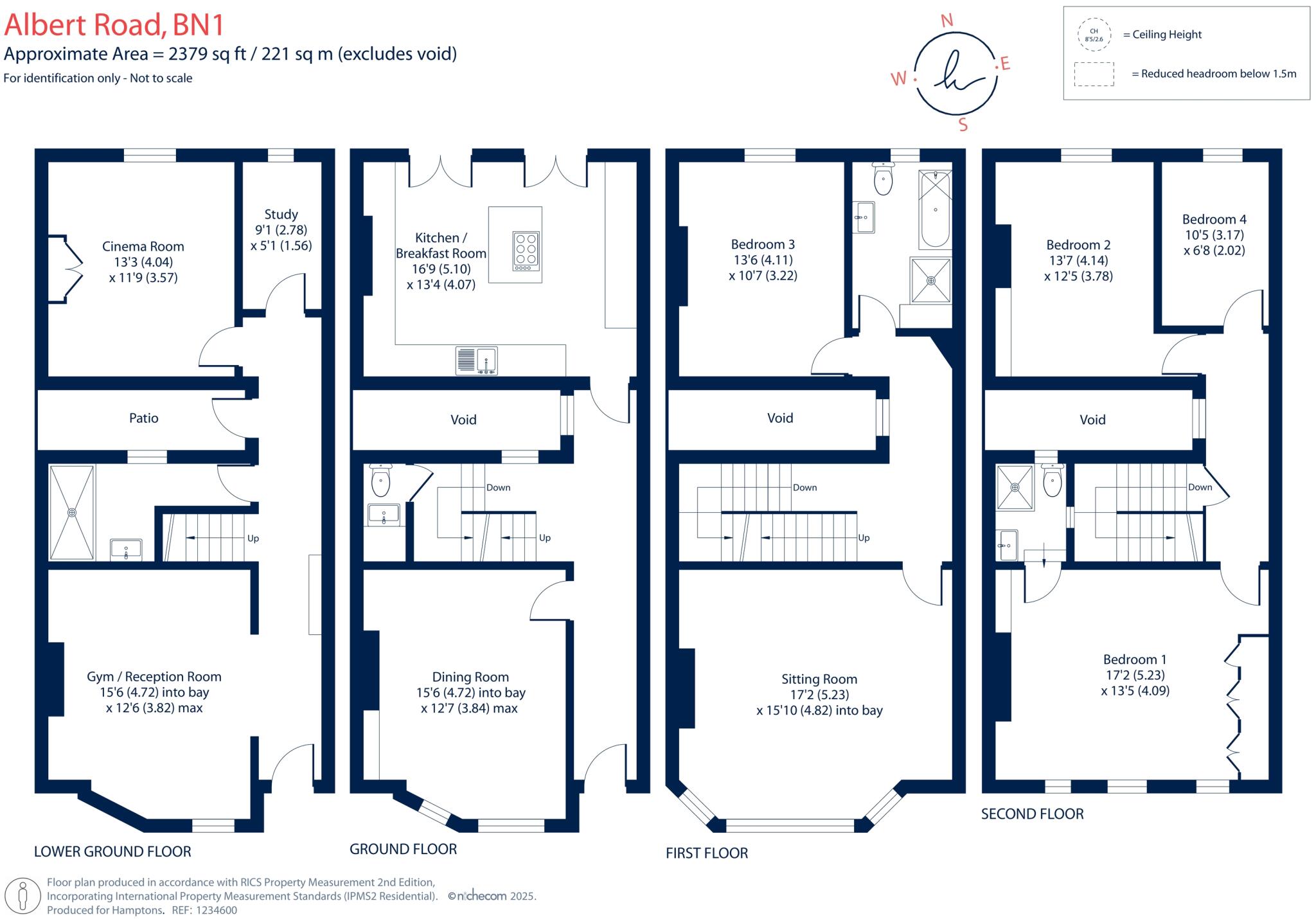 Albert Road Brighton BN1 floorplan