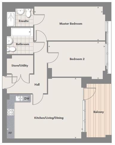 Baronet House, London, NW10 floorplan