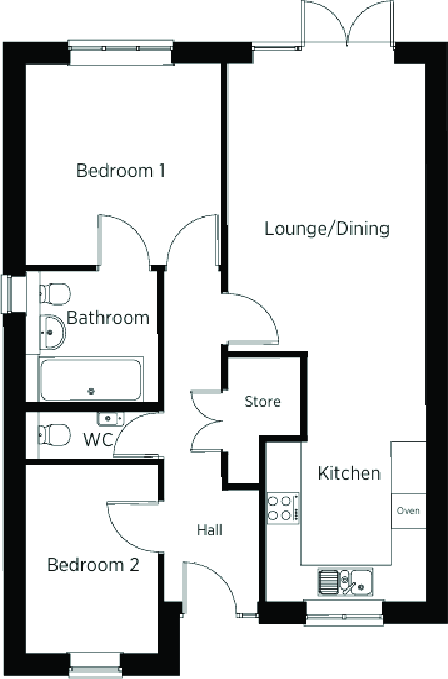 The Boulevard, 
Middle Deepdale, Scarborough, 
YO11 3EX floorplan