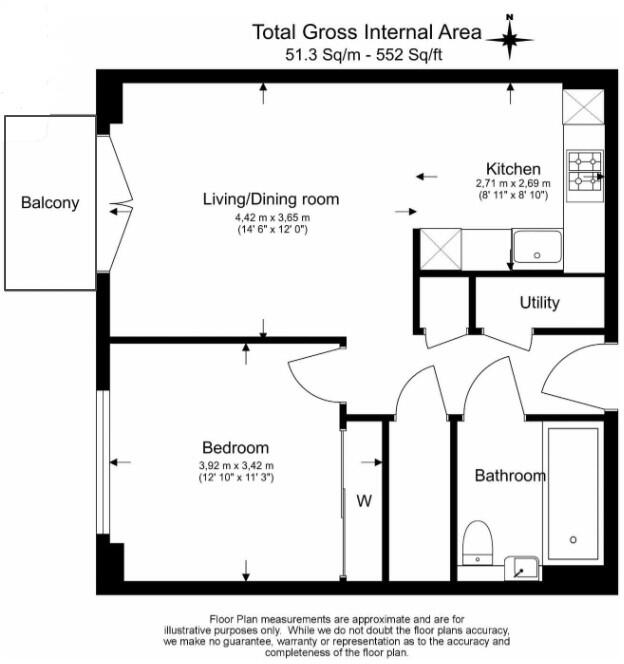 7a Exchange Gardens, Vauxhall, London, SW8 floorplan