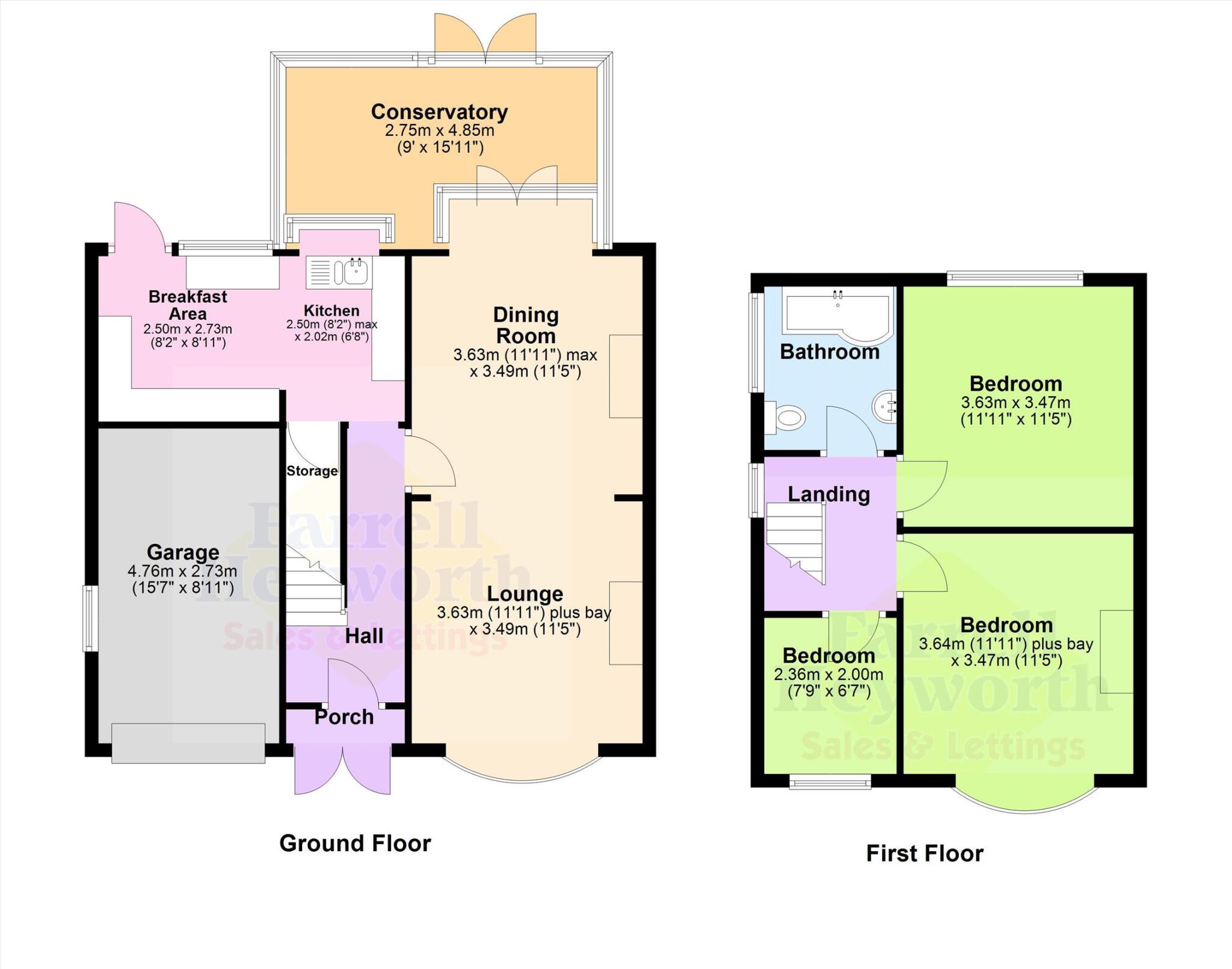 Long Moss Lane, Whitestake, Preston floorplan