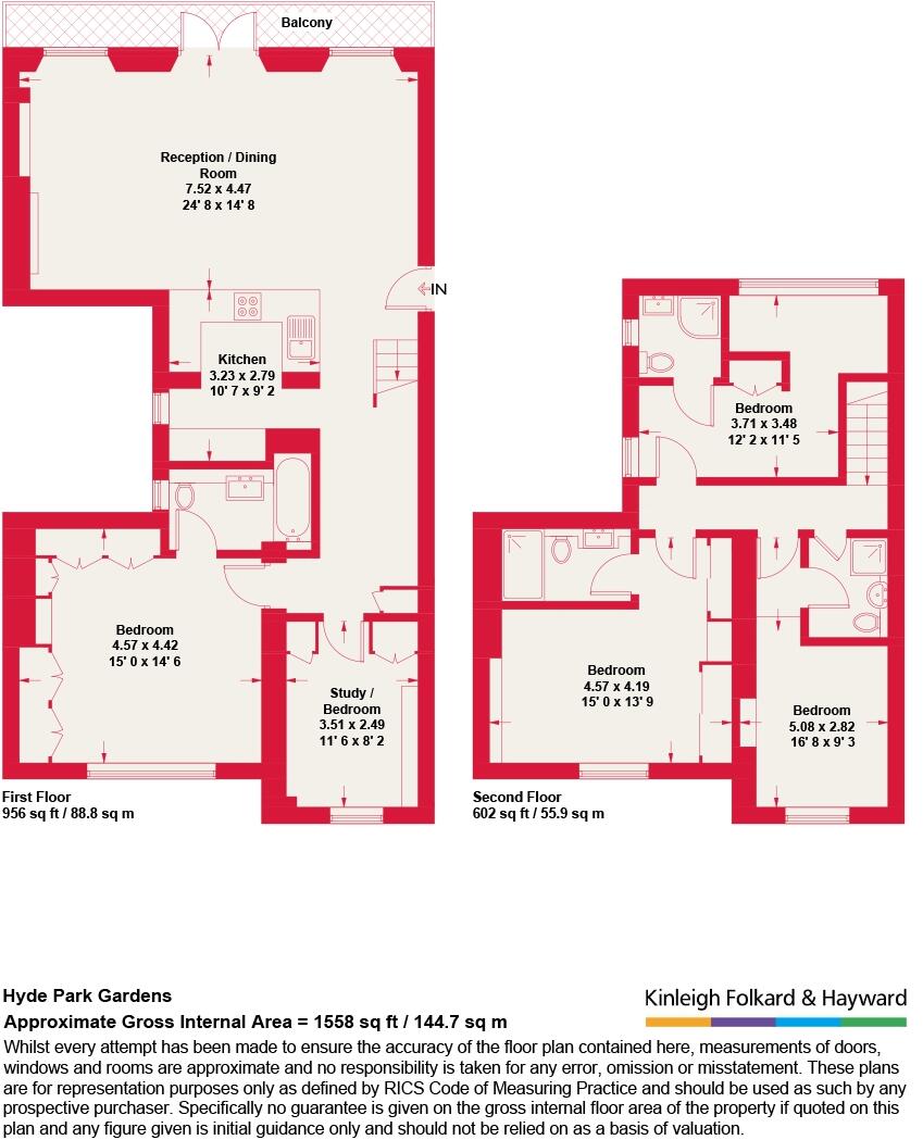 Hyde Park Gardens, Bayswater, London, W2 floorplan